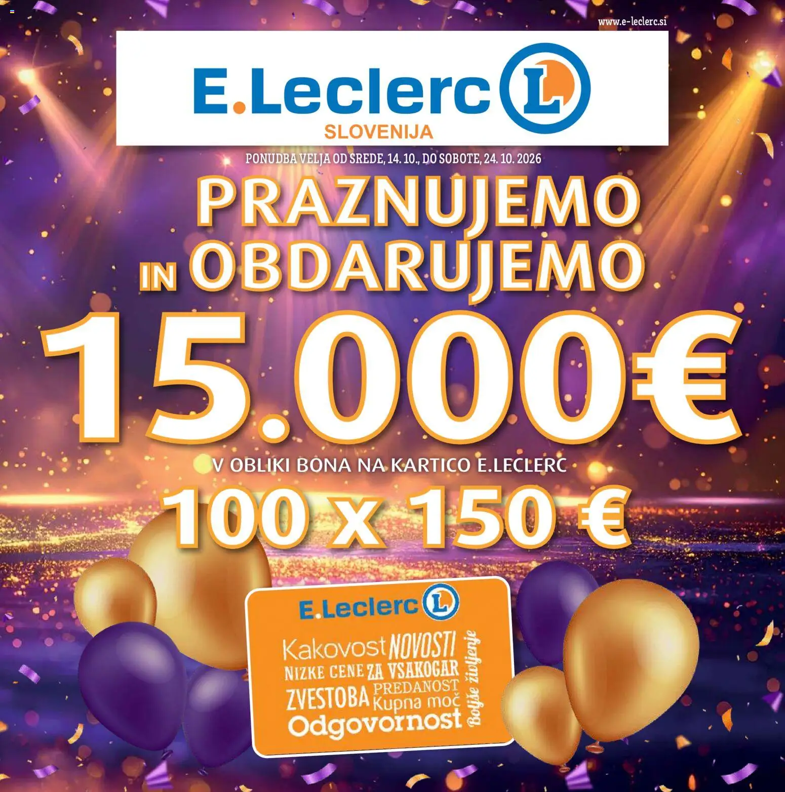 Predogled kataloga iz trgovine E.leclerc veljaven od 14.10.2026