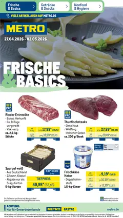 Vorschau von dem Prospekt des Geschäftes Metro, gültig ab dem 27.04.2026