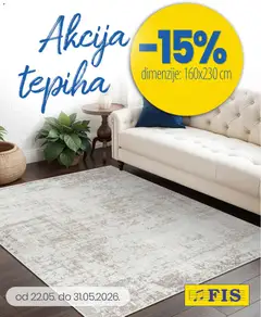 Pregled letka FIS akcija tepiha trgovine FIS vrijedi od 22.05.2026
