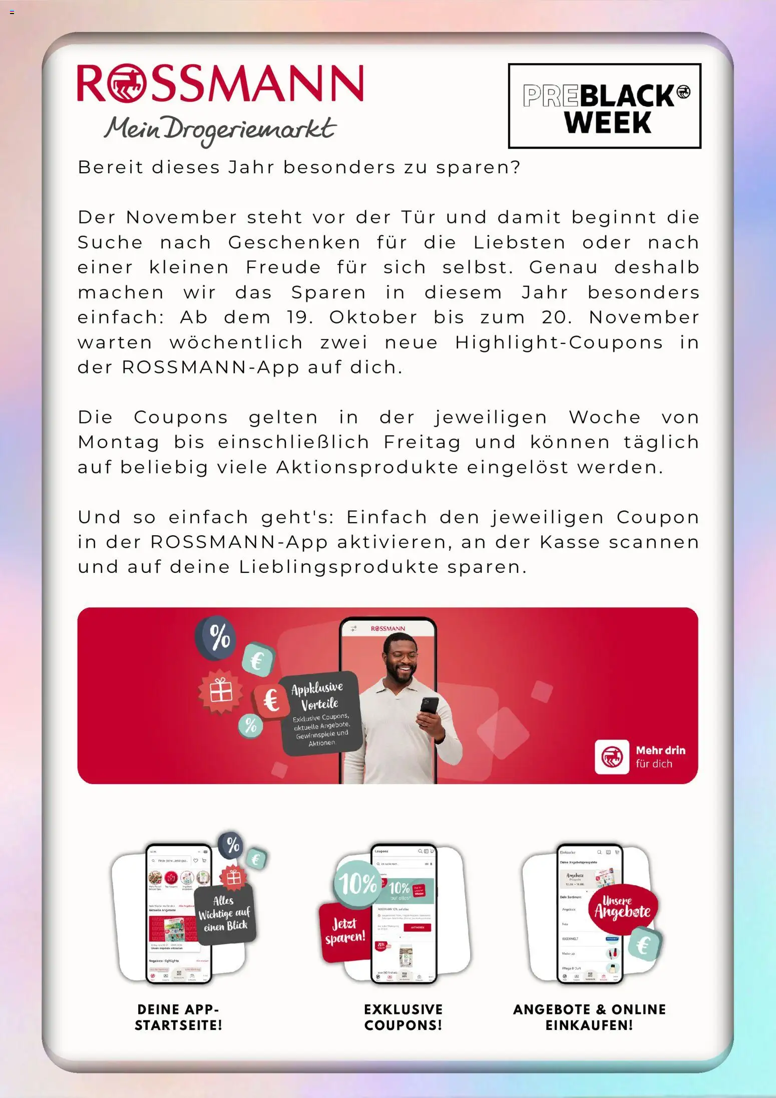 Vorschau von dem Prospekt des Geschäftes Rossmann, gültig ab dem 26.10.2026