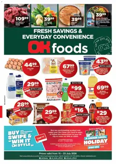 Preview of OK Foods flyer valid from 15/07/2026
