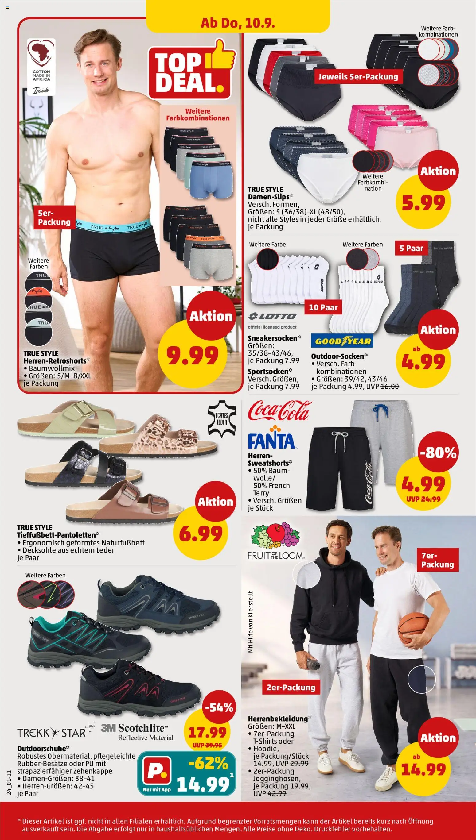 Vorschau von dem Prospekt des Geschäftes Penny, gültig ab dem 07.09.2026 - Coca cola, Hoodie, Cola, Boxer, Fanta, Sweatshorts