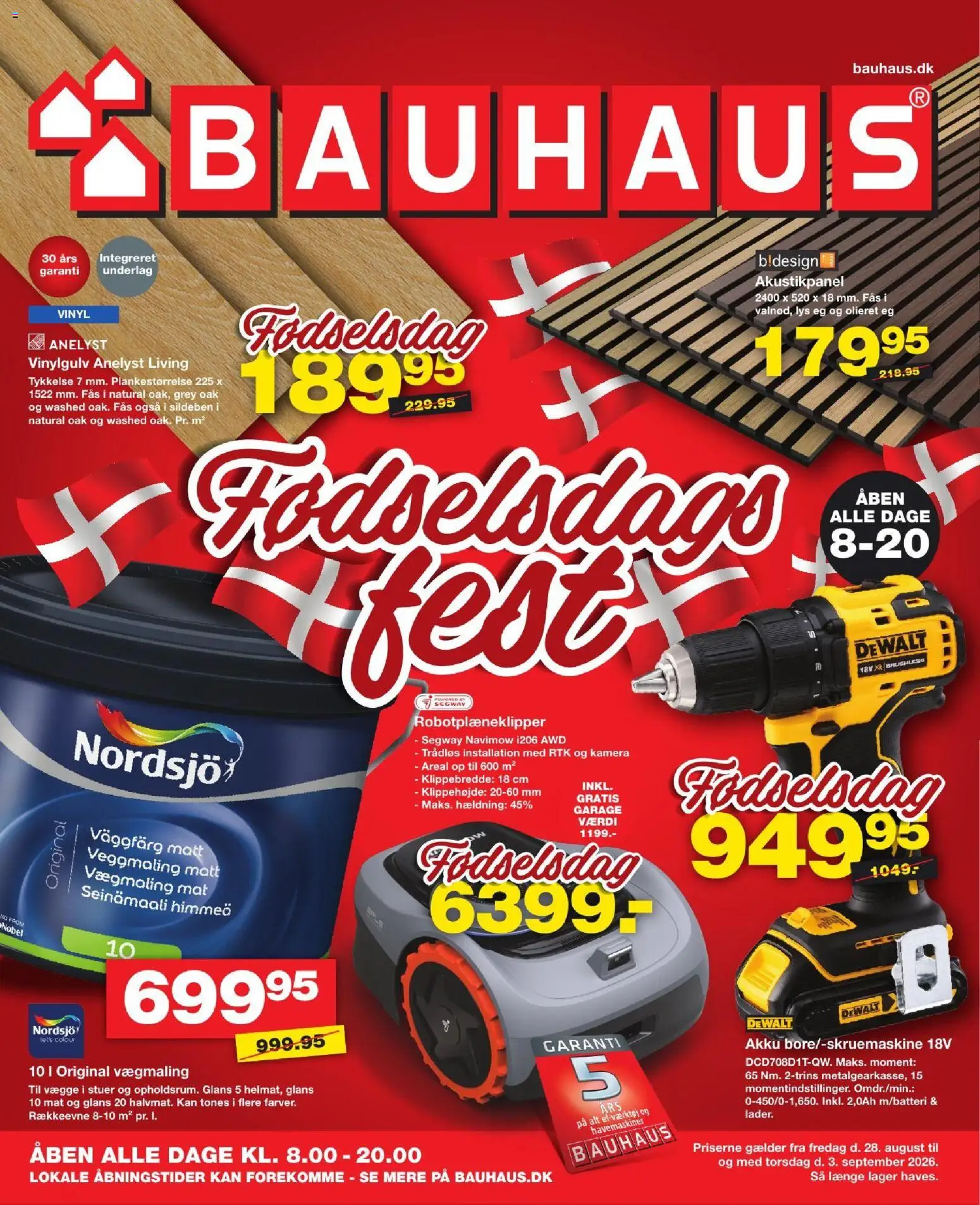 Eksempel på tilbudsavis Bauhaus - Tilbudsavis uge 35 fra butik Bauhaus gyldig fra 28/08/2026