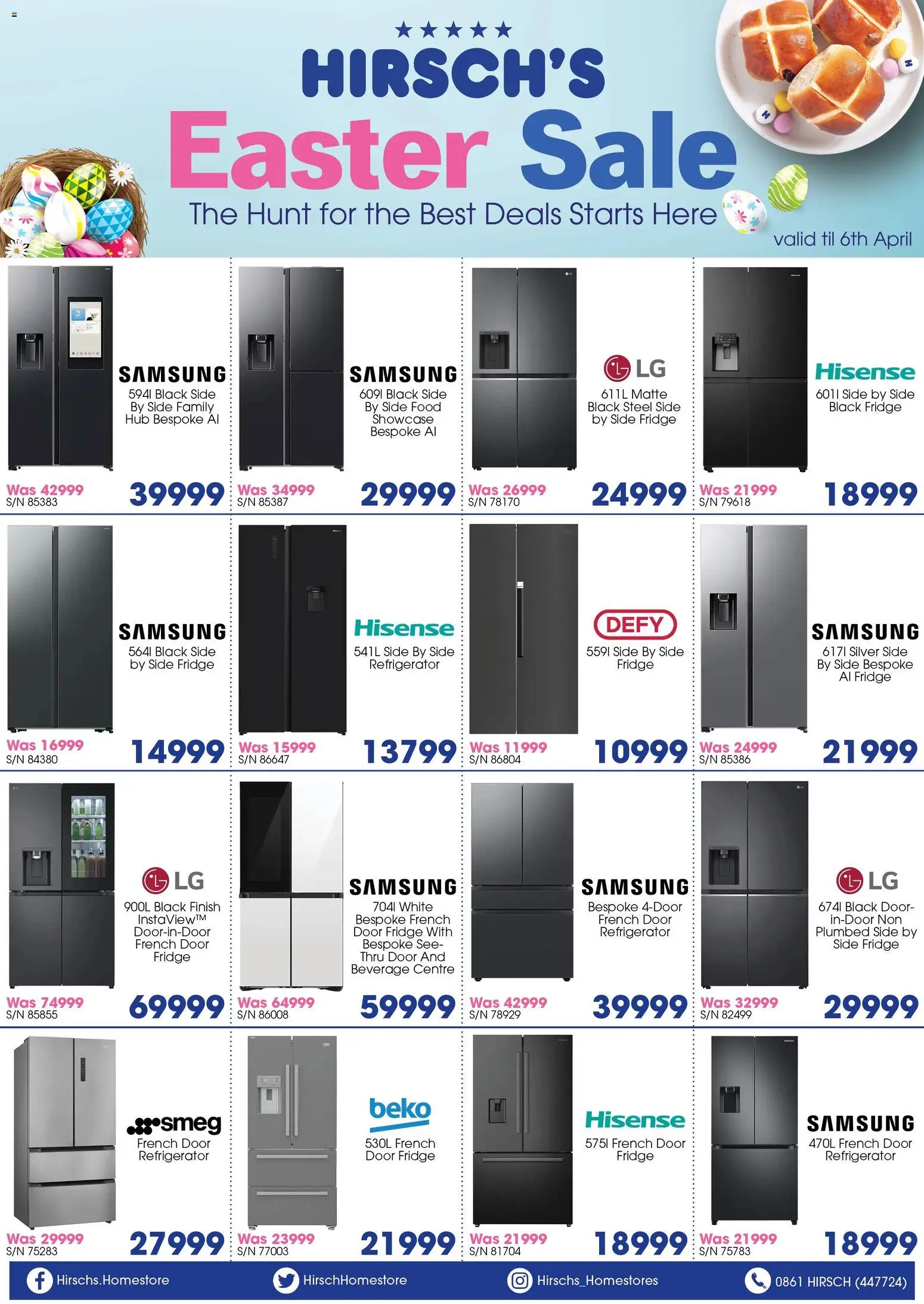Hirsch's Specials from 23/03 - 06/04/2026