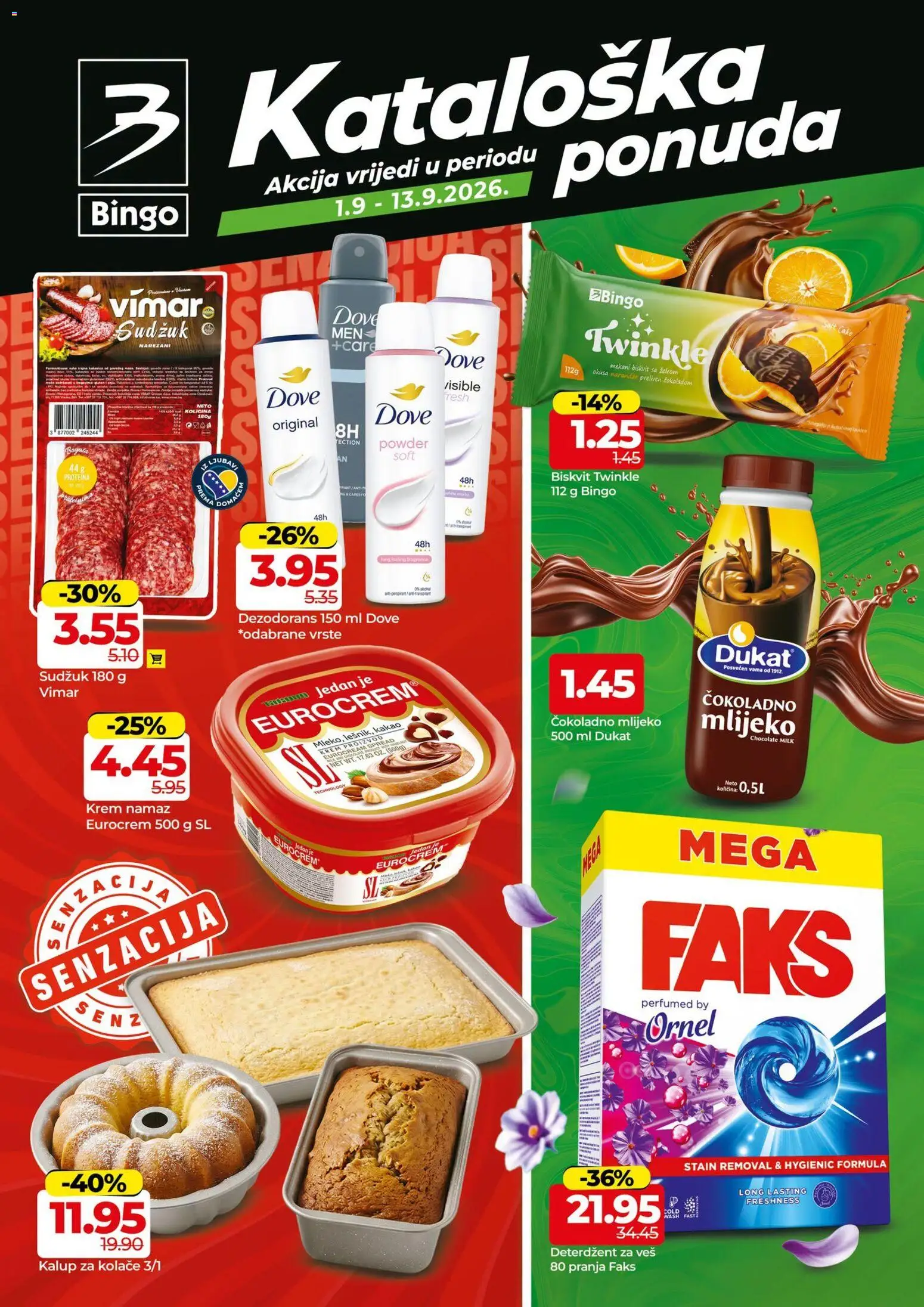 Pregled letka Bingo katalog trgovine Bingo vrijedi od 01.09.2026