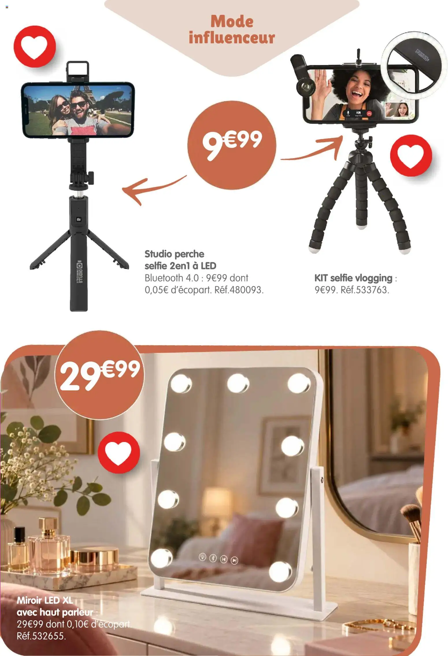 Prévisualisation de B&M catalogue Pays des jouets du magasin B&M formulaire valide 28/10/2026 - Miroir, Perche, Miroir LED