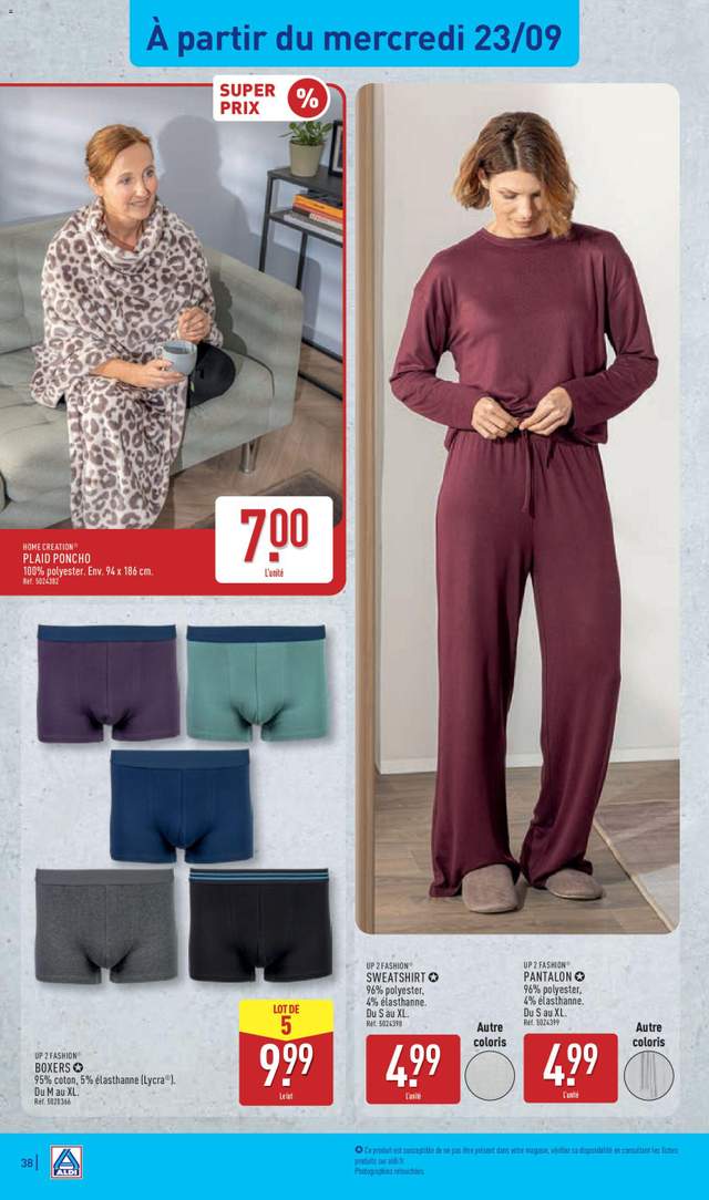 Nouveau catalogue Aldi à partir du 22/09