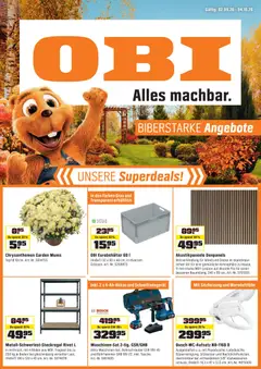 Vorschau des Merkblatts UNSERE SUPERDEALS! vom Shop OBI gültig von 01.09.2026 bis 04.10.2026