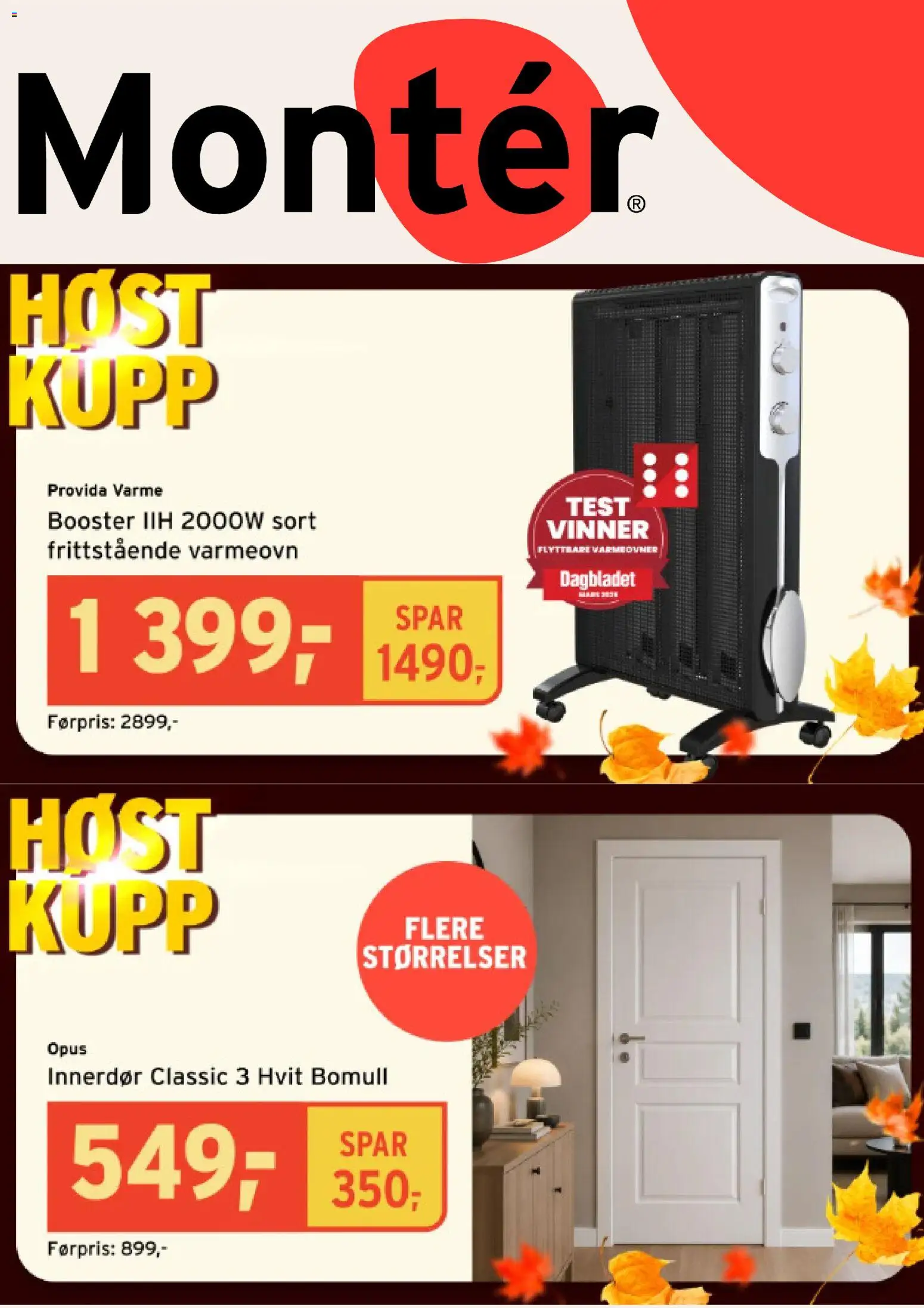 Forhåndsvis Montér kundeavis fra butikk Montér gyldig fra 15/09/2026