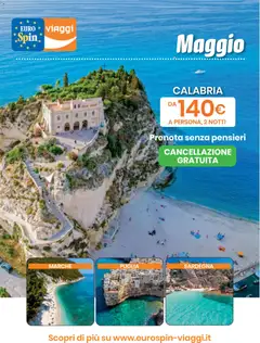 Anteprima dell'opuscolo Eurospin volantino Viaggi Sud dal negozio Eurospin valido da 07/05/2026