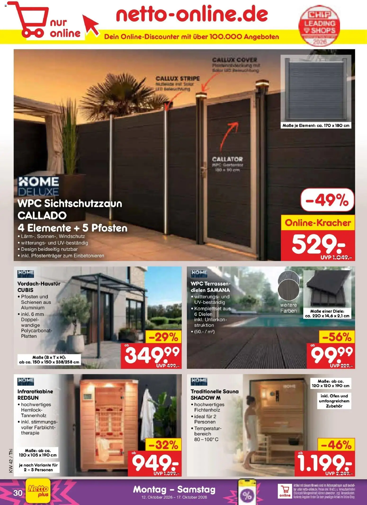 Vorschau von dem Prospekt des Geschäftes Netto Marken-Discount, gültig ab dem 12.10.2026 - Ofen