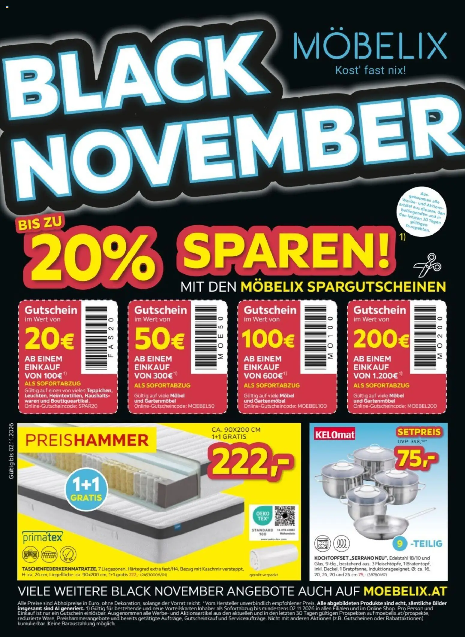 Vorschau der Angebote: Möbelix Möbelix Black Friday gültig ab 27.10.2026 - Gartenmöbel