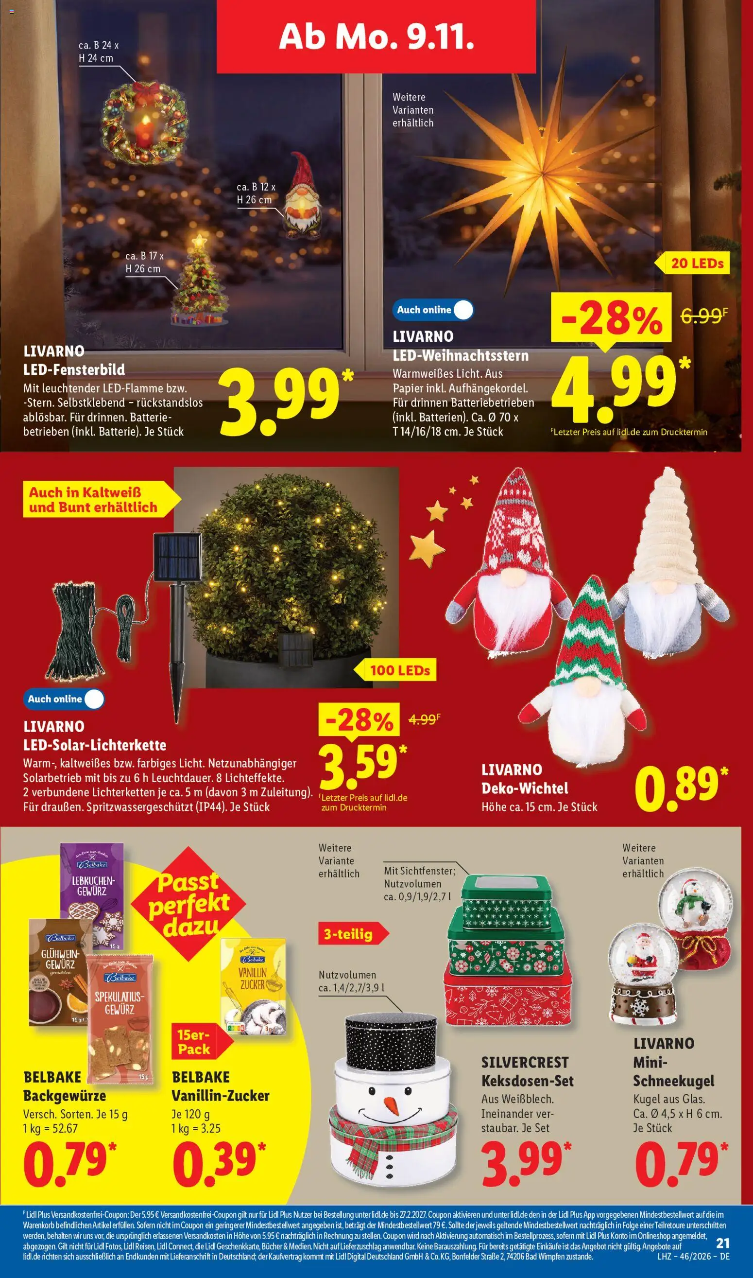 Vorschau von dem Prospekt des Geschäftes Lidl, gültig ab dem 09.11.2026