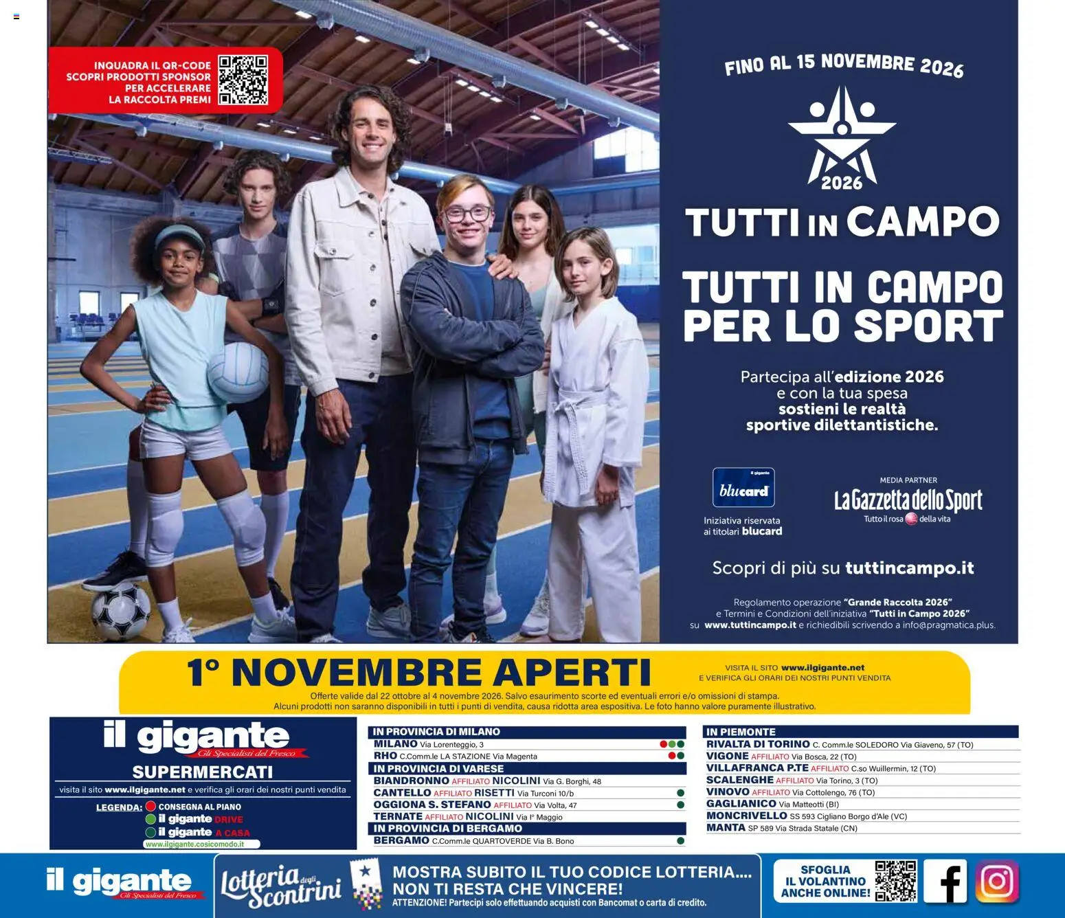Anteprima dell'opuscolo Il Gigante volantino Lombardia dal negozio Il Gigante valido da 22/10/2026