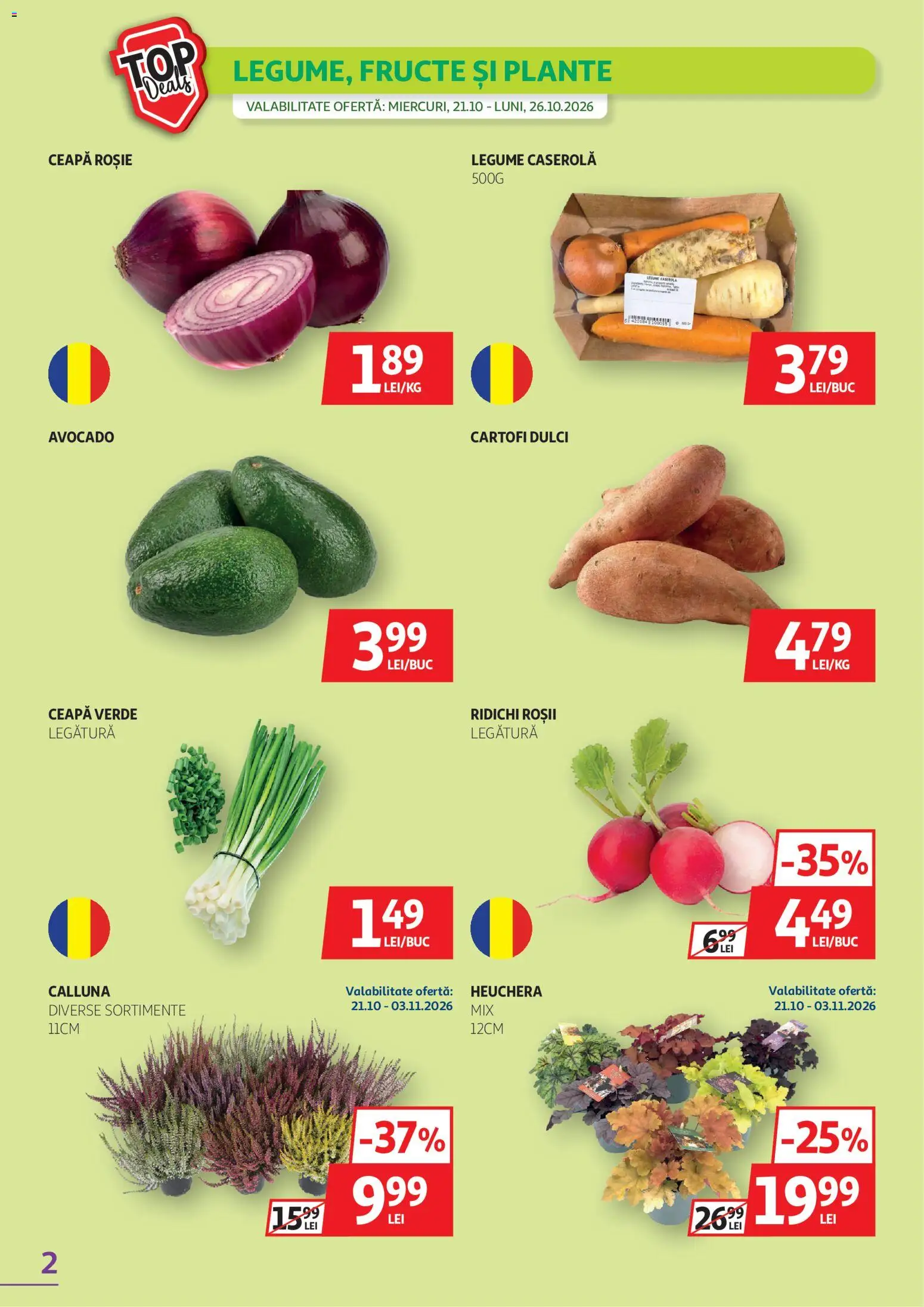Previzualizarea de cataloage: Auchan Auchan Catalog valabil de la 21.10.2026 - Avocado, Legume, Fructe, Cartofi dulci, Cartofi, Roșii, Caserola, Ridichi
