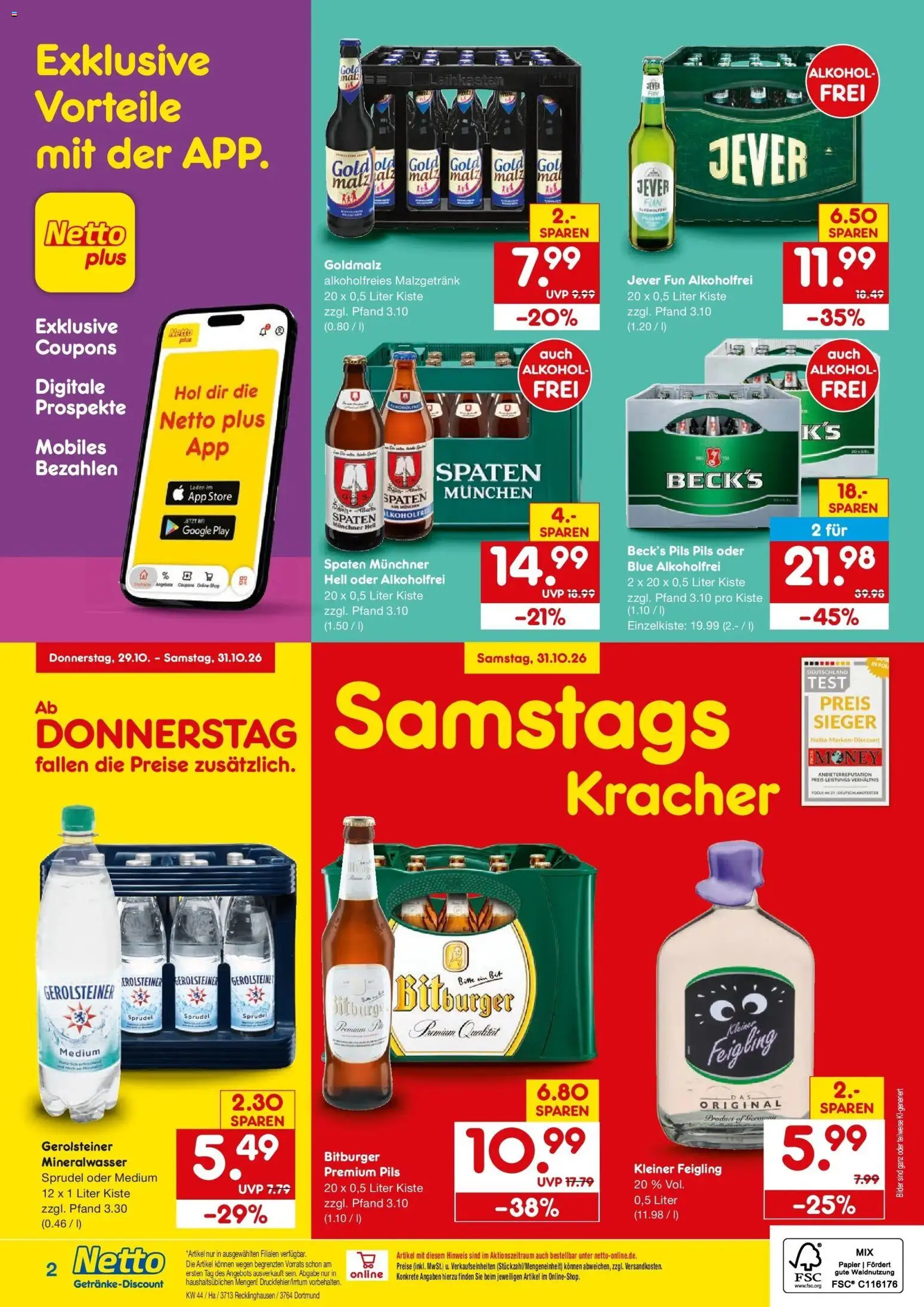 Vorschau von dem Prospekt des Geschäftes Netto Marken-Discount, gültig ab dem 26.10.2026