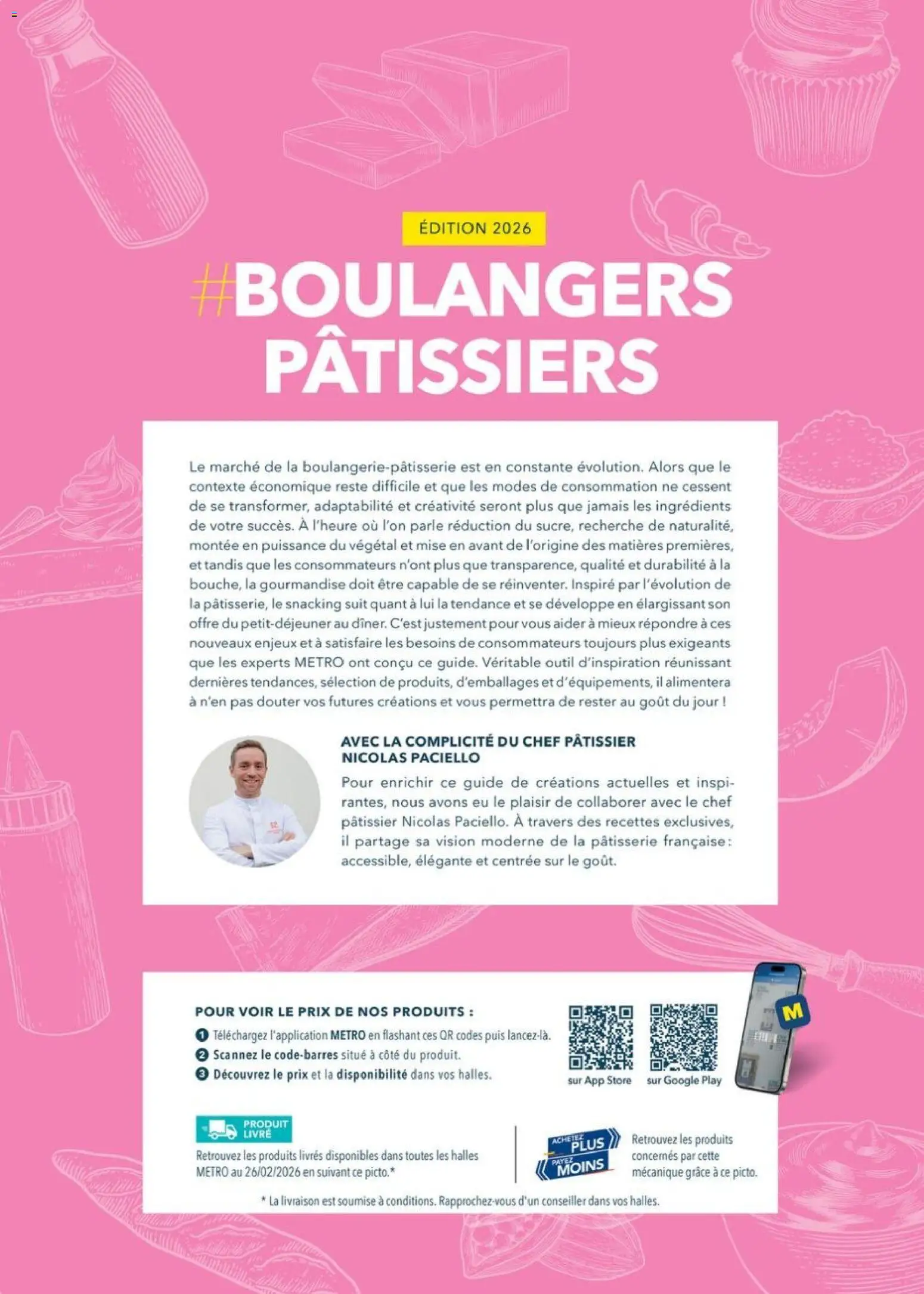 Prévisualisation de Boulangers Pâtissiers du magasin METRO formulaire valide 30/04/2026 - Store, Livre, Livres, Ingrédients