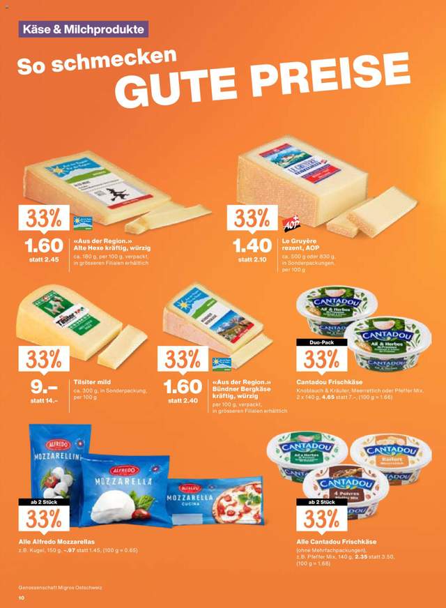 Neue Migros Aktionen ab 03.09.
