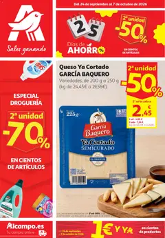 Vista previa del folleto de la tienda Alcampo válido desde el 24/09/2026 
