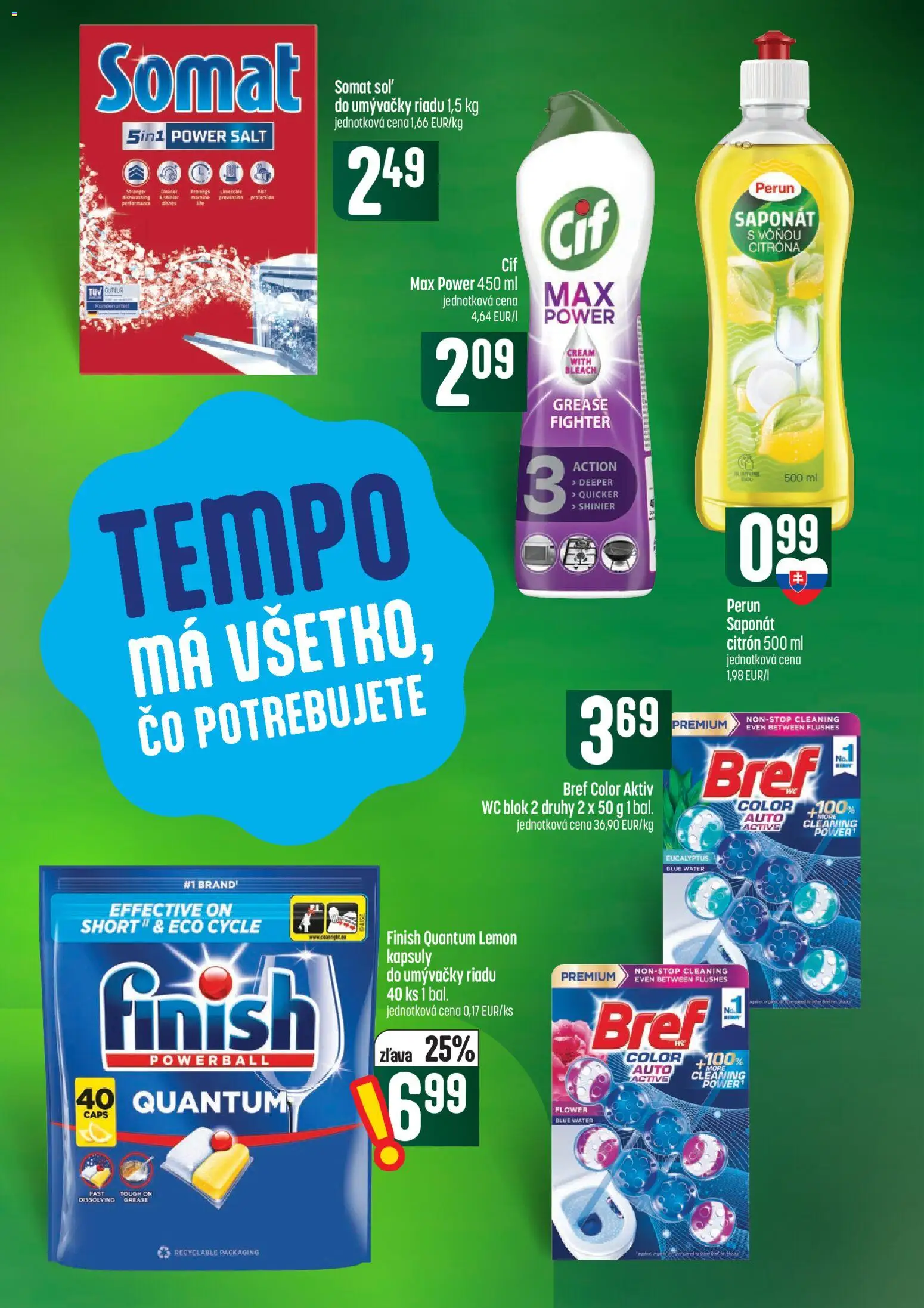 Náhľad COOP Jednota letáku platného od 01.10.2026 - Wc, Kapsuly do umývačky riadu, Wc blok