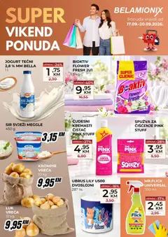 Pregled letka Belamionix vikend akcija trgovine Belamionix vrijedi od 17.09.2026