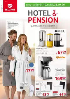 Vorschau von dem Prospekt des Geschäftes Selgros, gültig ab dem 01.10.2026