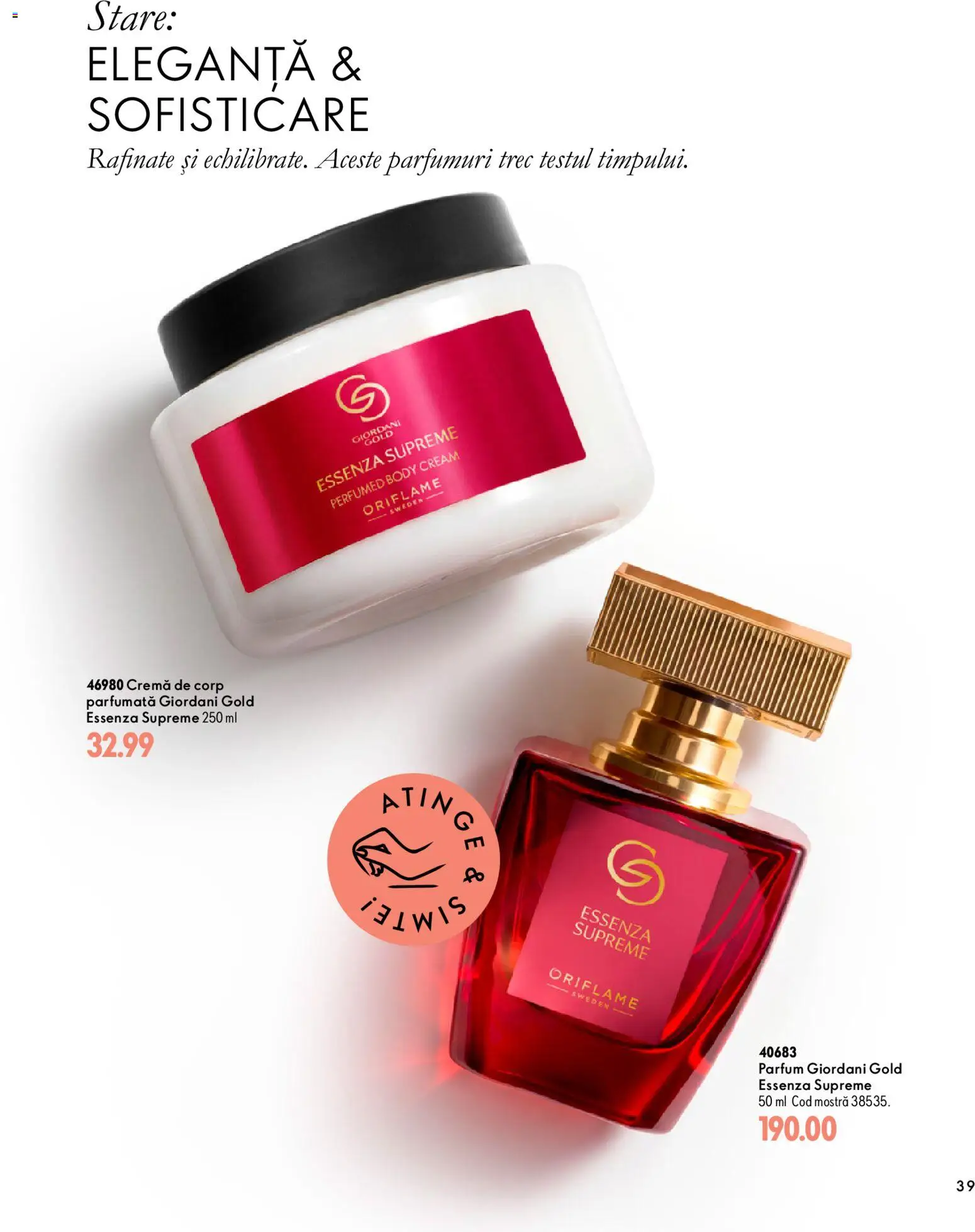 Previzualizarea de cataloage: Oriflame Oriflame Catalog 15 2026 valabil de la 11.11.2026 - Parfum, Body, Cremă, Cremă de corp