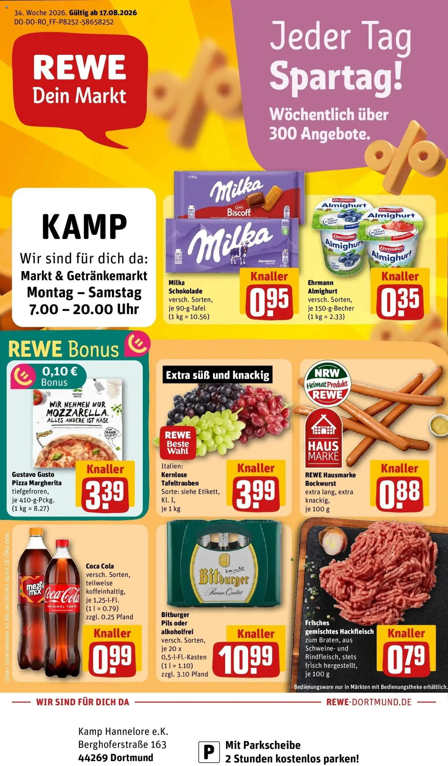 Vorschau von dem Prospekt des Geschäftes Rewe, gültig ab dem 17.08.2026