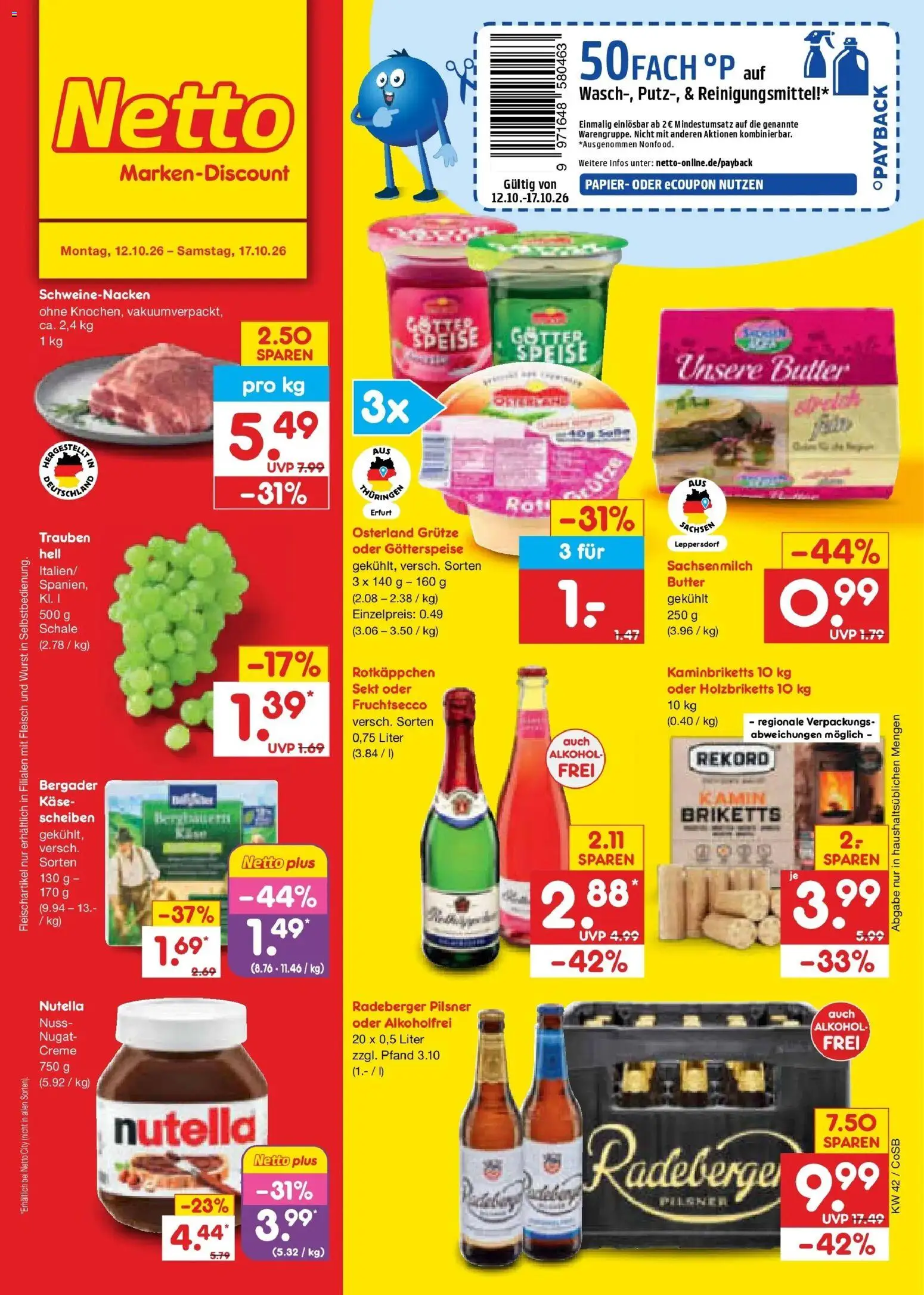 Vorschau von dem Prospekt des Geschäftes Netto Marken-Discount, gültig ab dem 12.10.2026