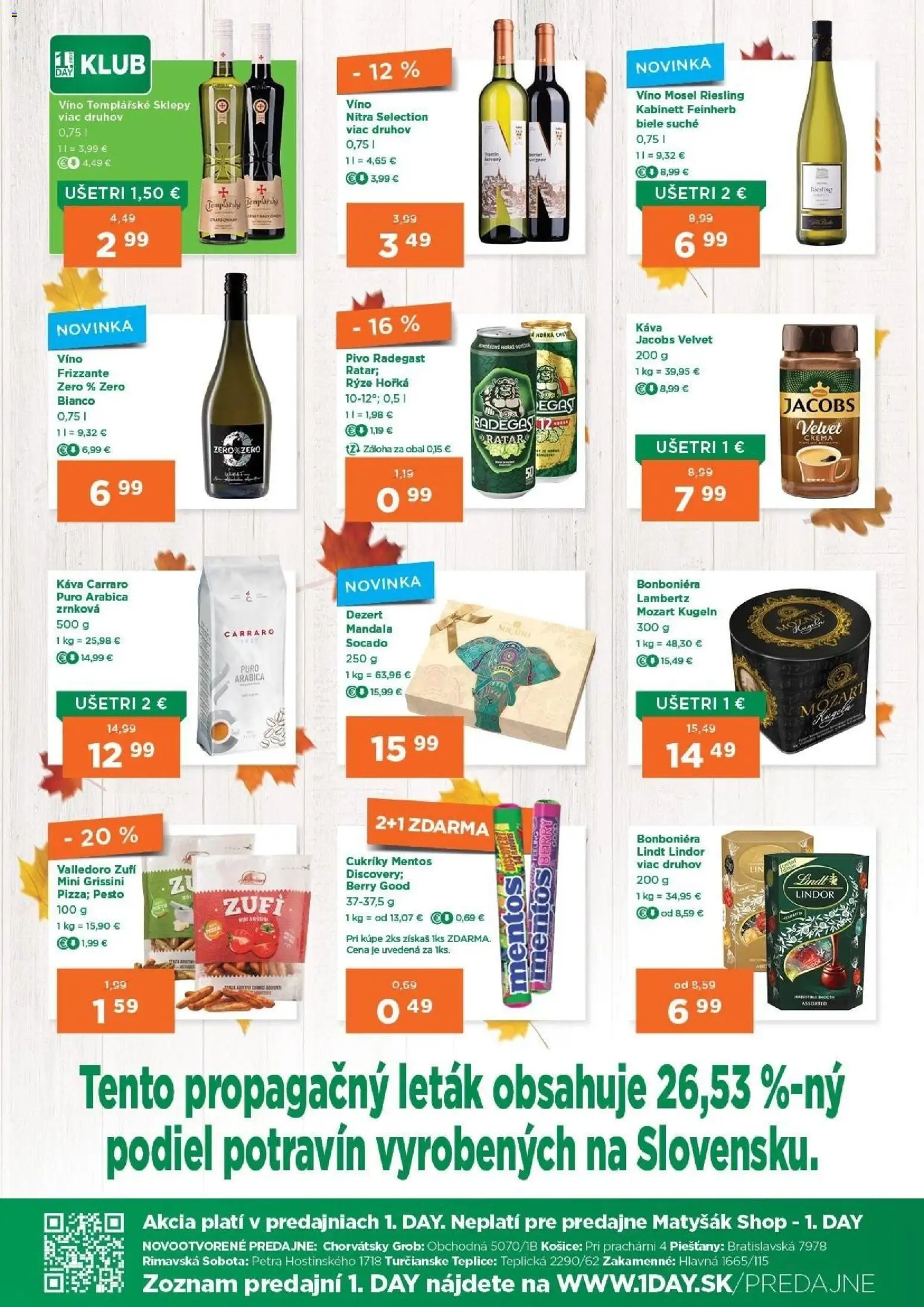 Náhľad 1day letáku platného od 22.10.2026