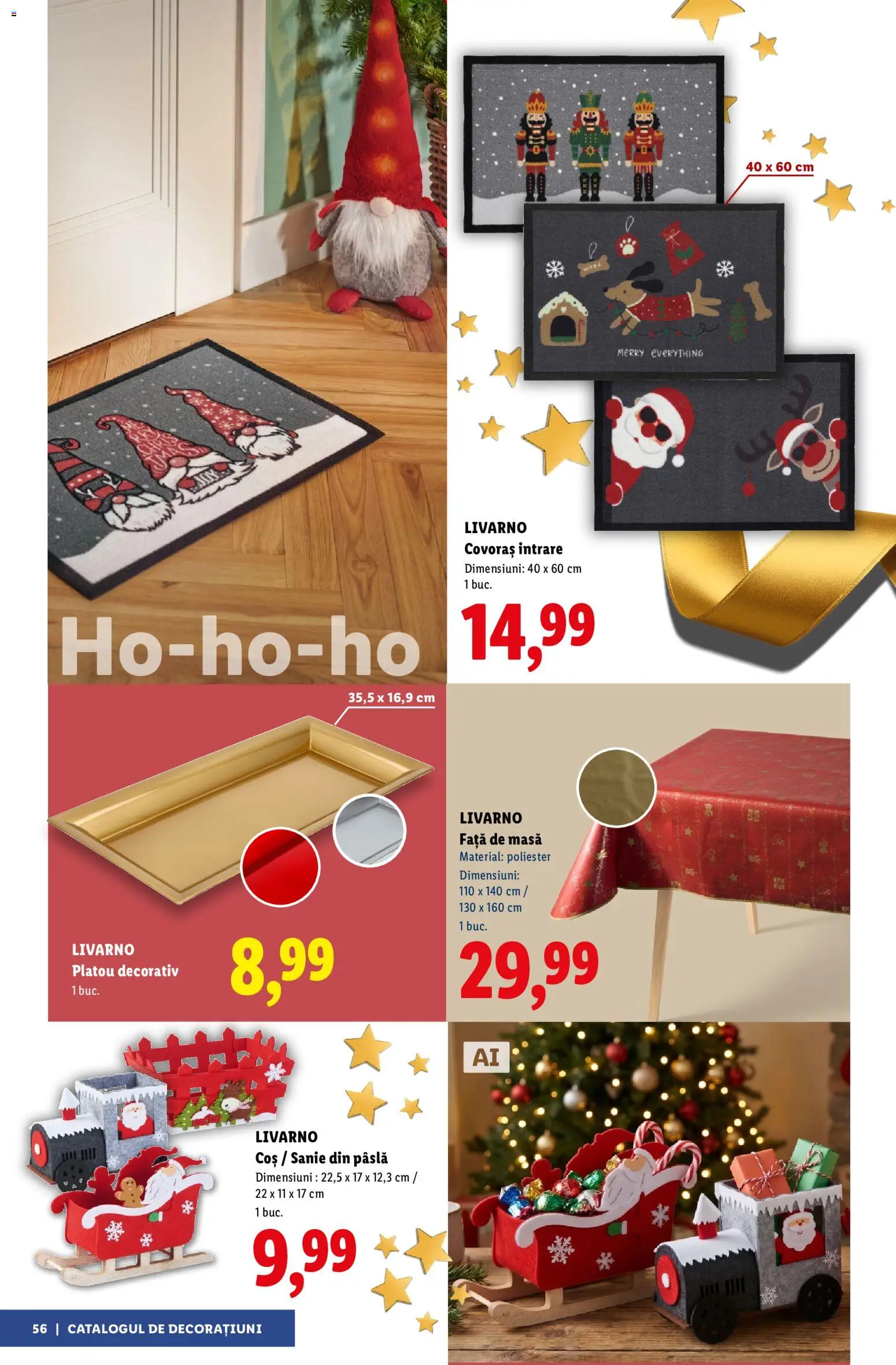 Previzualizarea de cataloage: Lidl Lidl Catalog Decorațiuni valabil de la 05.11.2026 - Coș, Masă, Covoraș Intrare, Față de masă