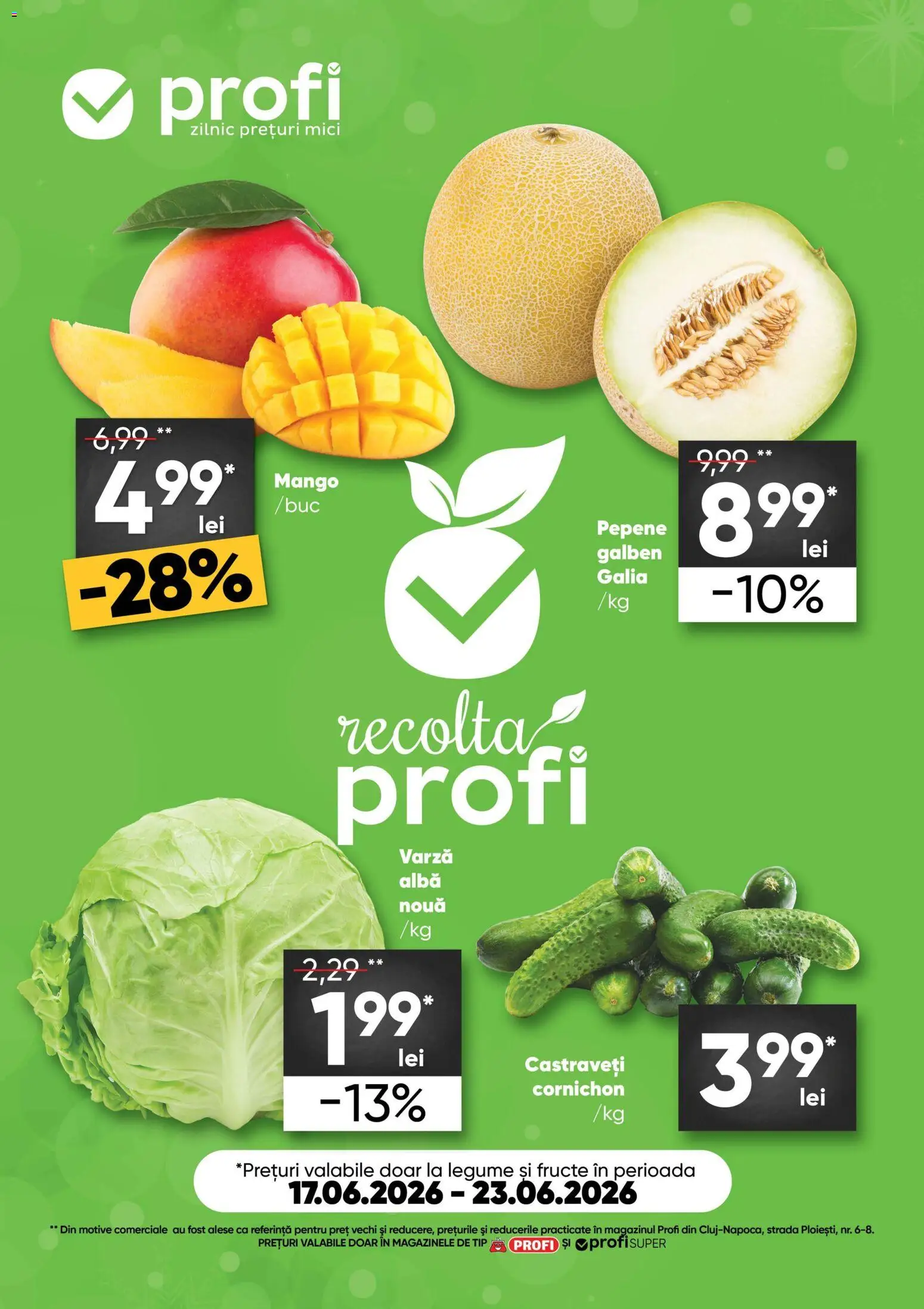 Previzualizarea de cataloage: Profi Profi Catalog Fresh valabil de la 17.06.2026 - Mango, Mici, Legume, Fructe, Varză, Alba, Tip, Castraveți