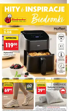 Pogląd gazetki "Biedronka gazetka - Hity i inspiracje" ze sklepu Biedronka ważnej od 03.08.2026