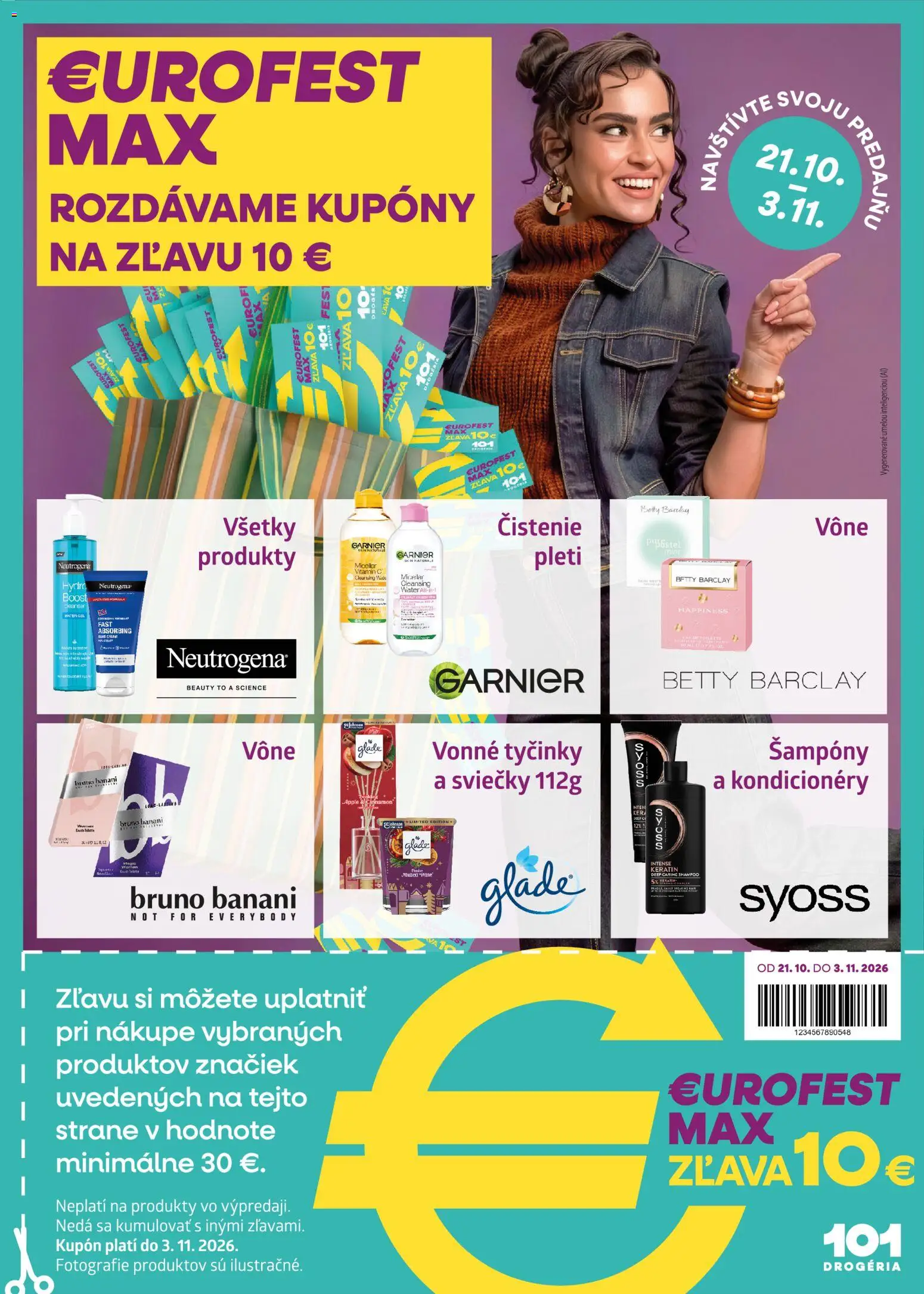 Náhľad 101 drogerie letáku platného od 21.10.2026 - Sviečky