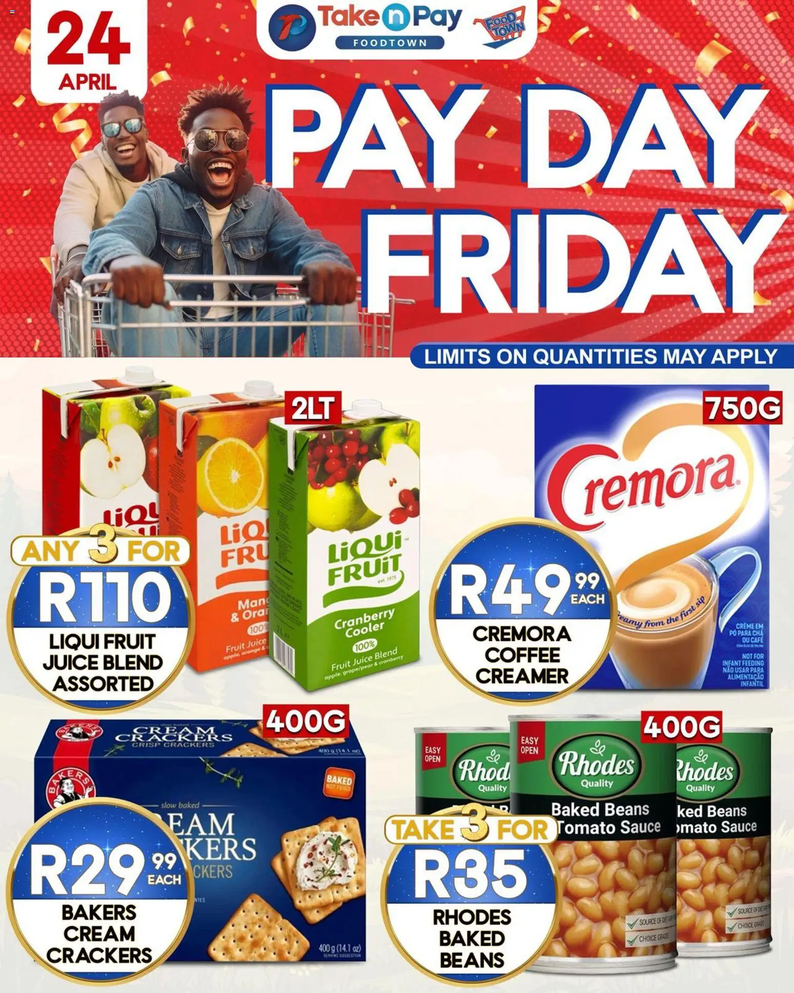 Take n Pay Friday Specials from 24/04 - 24/04/2026