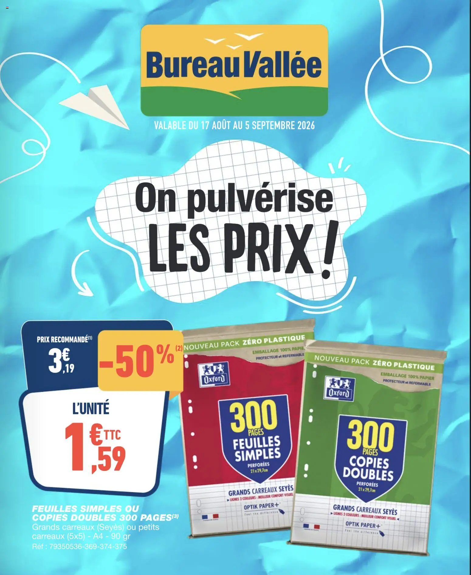 Prévisualisation de Bureau Vallée catalogue du magasin Bureau Vallée formulaire valide 17/08/2026