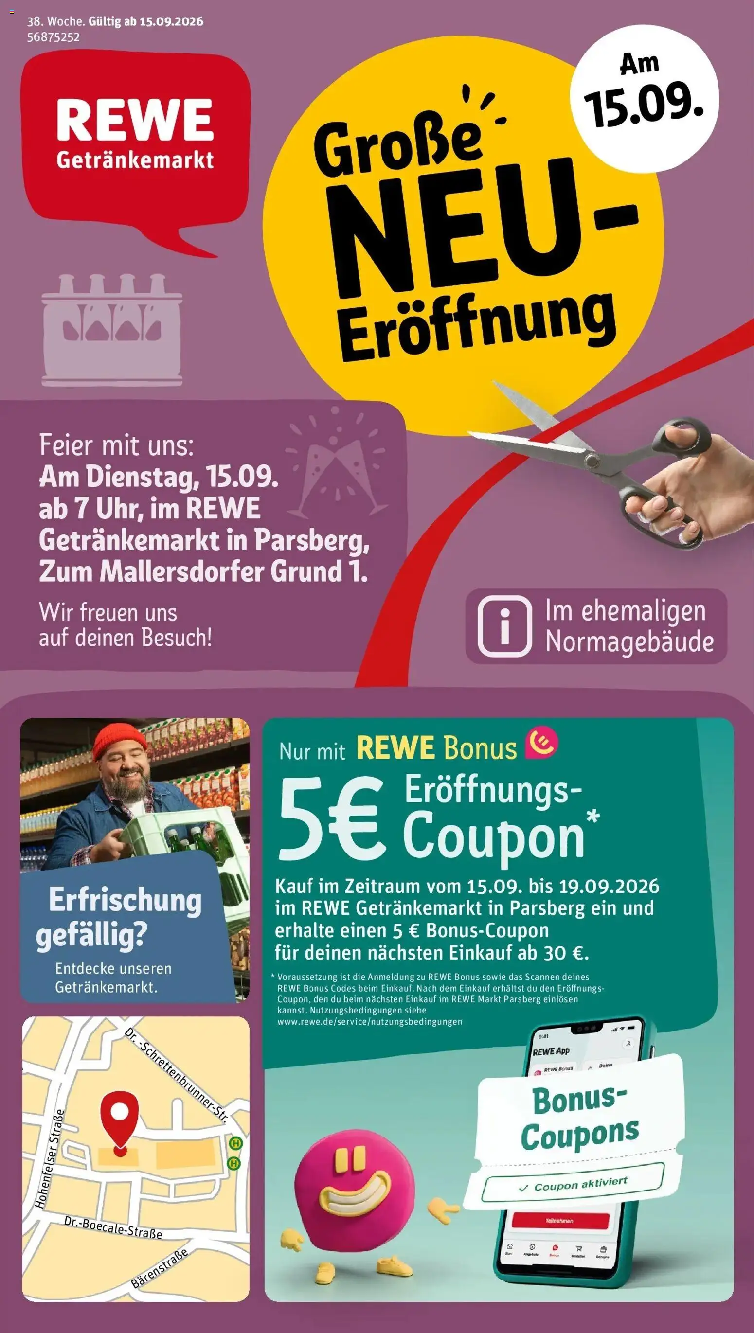 Vorschau von dem Prospekt des Geschäftes Rewe, gültig ab dem 14.09.2026