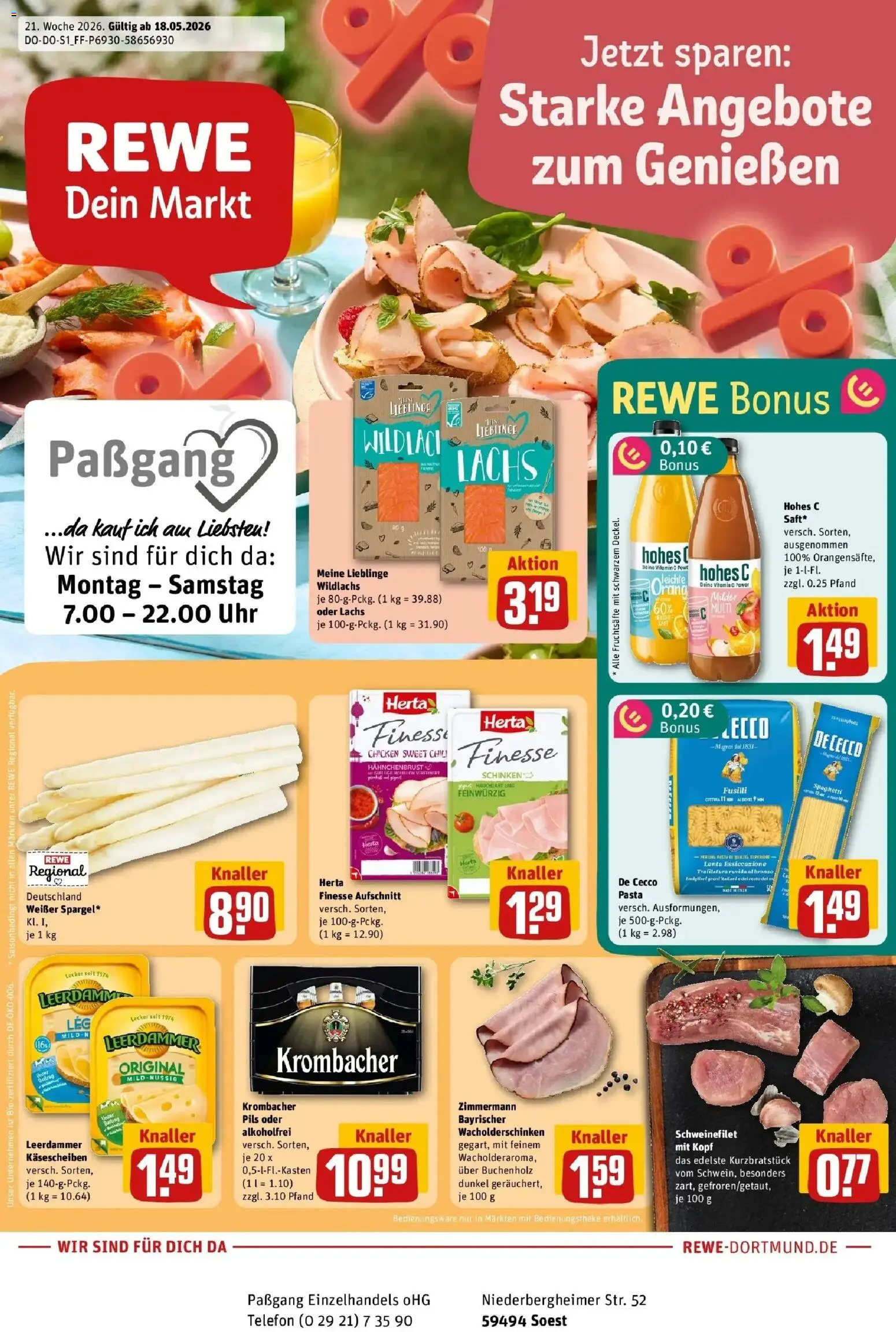 Vorschau von dem Prospekt des Geschäftes Rewe, gültig ab dem 17.05.2026
