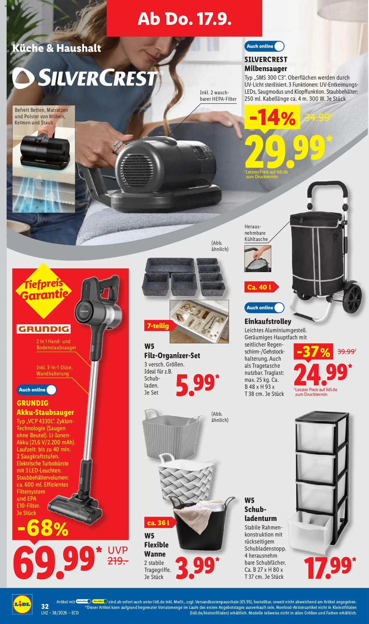 Vorschau von dem Prospekt des Geschäftes Lidl, gültig ab dem 14.09.2026 - Küche, Kühltasche