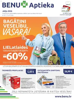 Skatīt BENU akciju bukletu, derīgs no 01.07.2026.