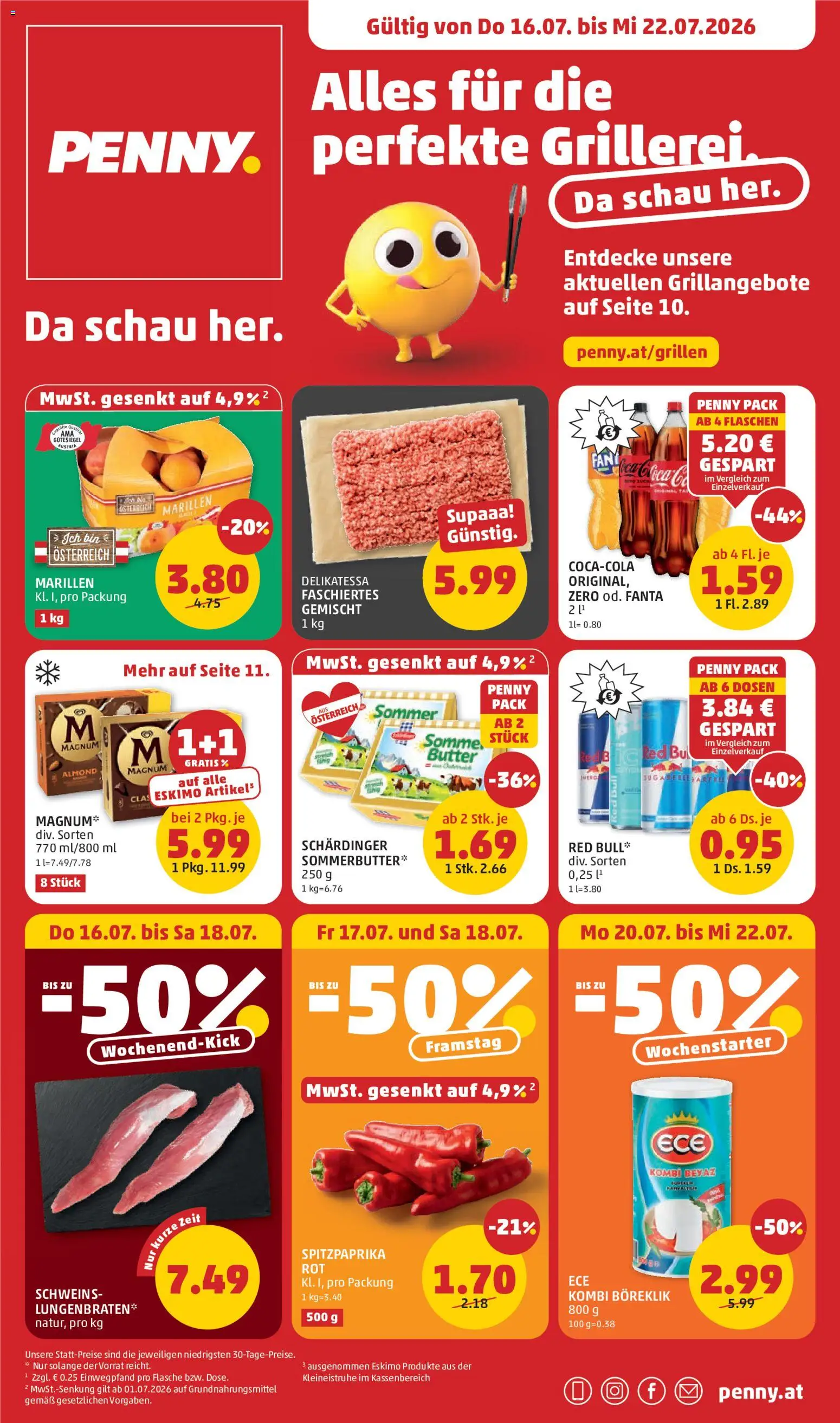 Vorschau der Angebote: Penny Markt Penny Markt Flugblatt gültig ab 16.07.2026 - Butter, Fanta