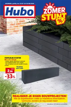 Voorbeeld van Hubo Folder van winkel Hubo geldig vanaf 22/07/2026