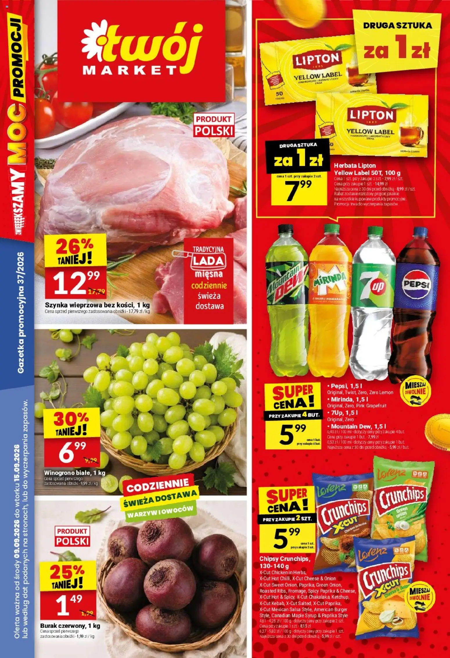 Pogląd gazetki "Twój Market gazetka" ze sklepu Twój Market ważnej od 09.09.2026