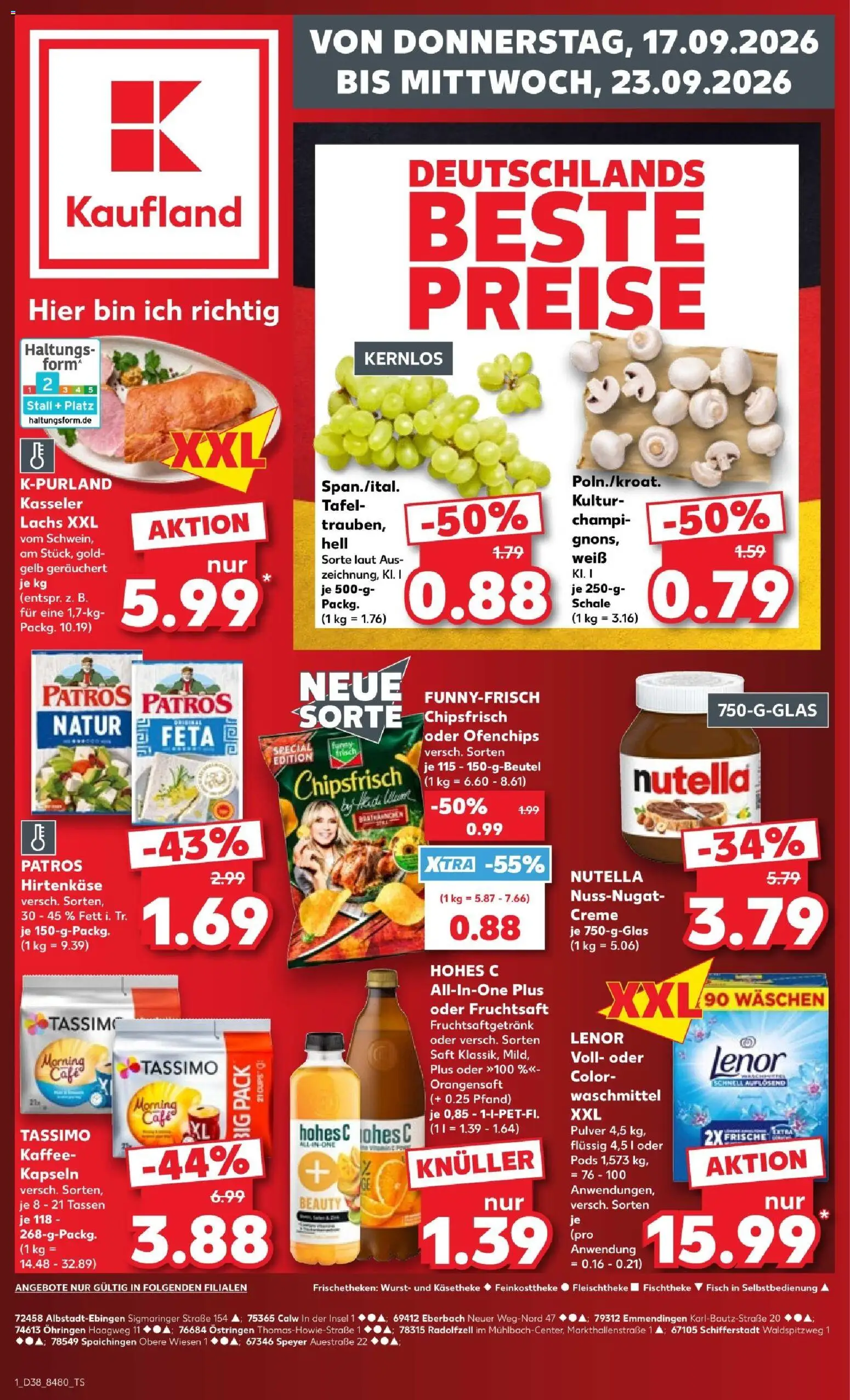 Vorschau von dem Prospekt des Geschäftes Kaufland, gültig ab dem 17.09.2026