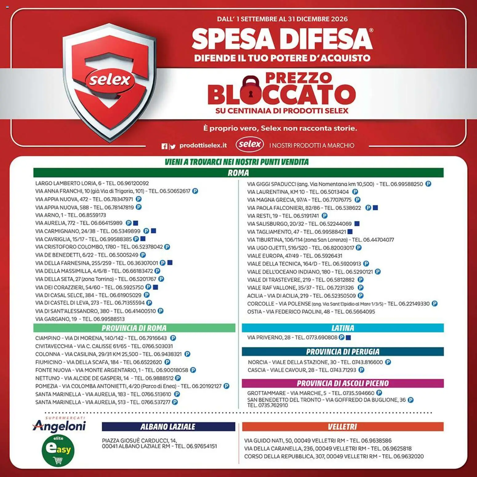 Anteprima dell'opuscolo Elite Supermercati volantino Spesa Difesa Selex dal negozio Elite Supermercati valido da 01/09/2026