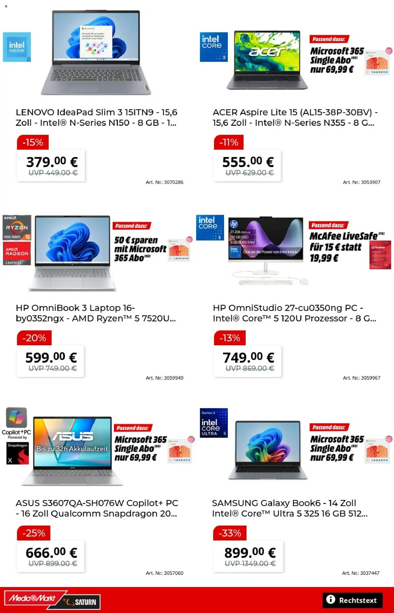 Vorschau von dem Prospekt des Geschäftes Media Markt, gültig ab dem 27.10.2026 - Samsung, Laptop, Lenovo, PC, HP