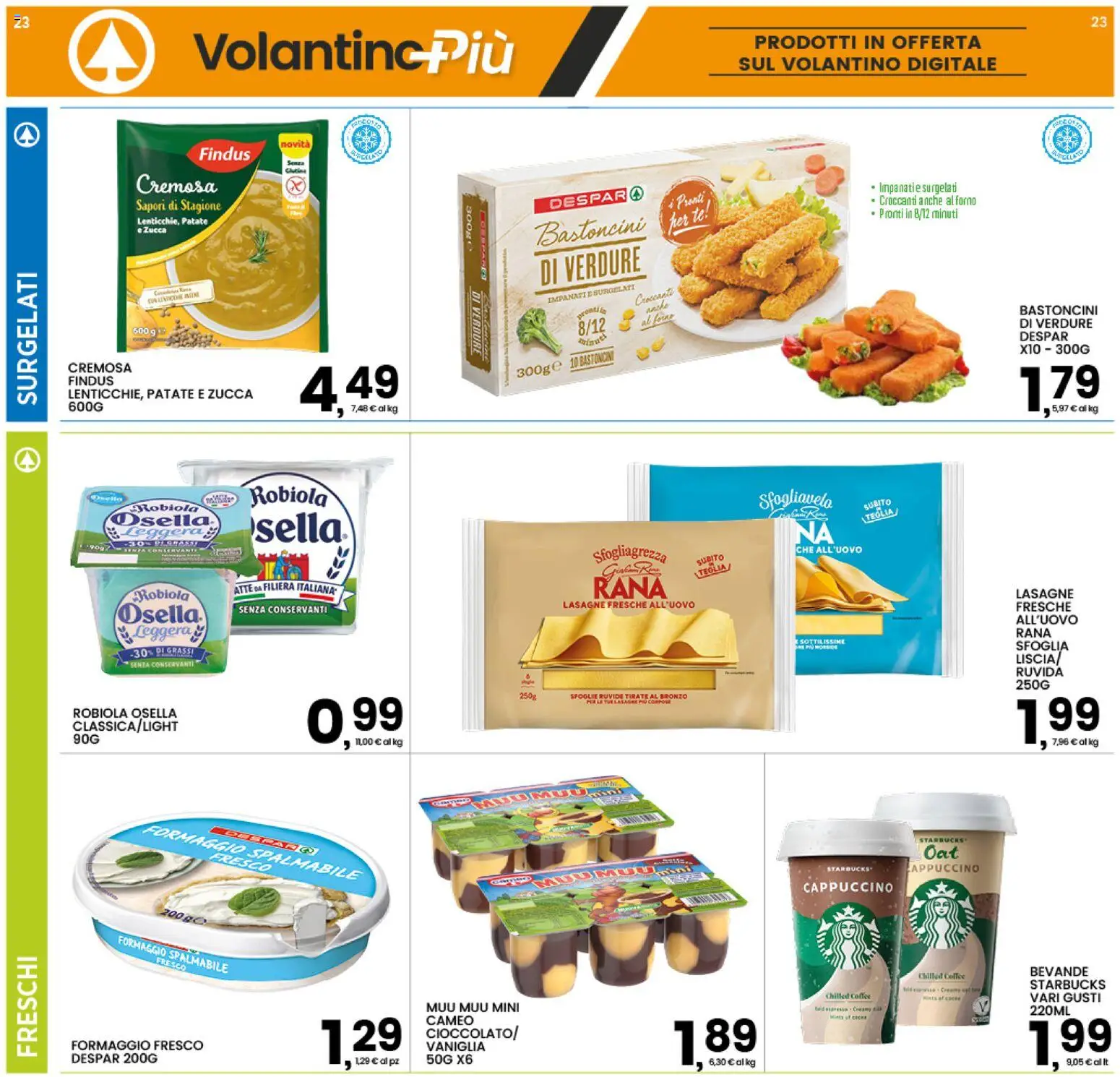 Anteprima dell'opuscolo Interspar volantino dal negozio Interspar valido da 22/10/2026 - Zucca, Lasagne, Cappuccino, Verdure, Patate, Vaniglia, Bevande, Formaggio fresco