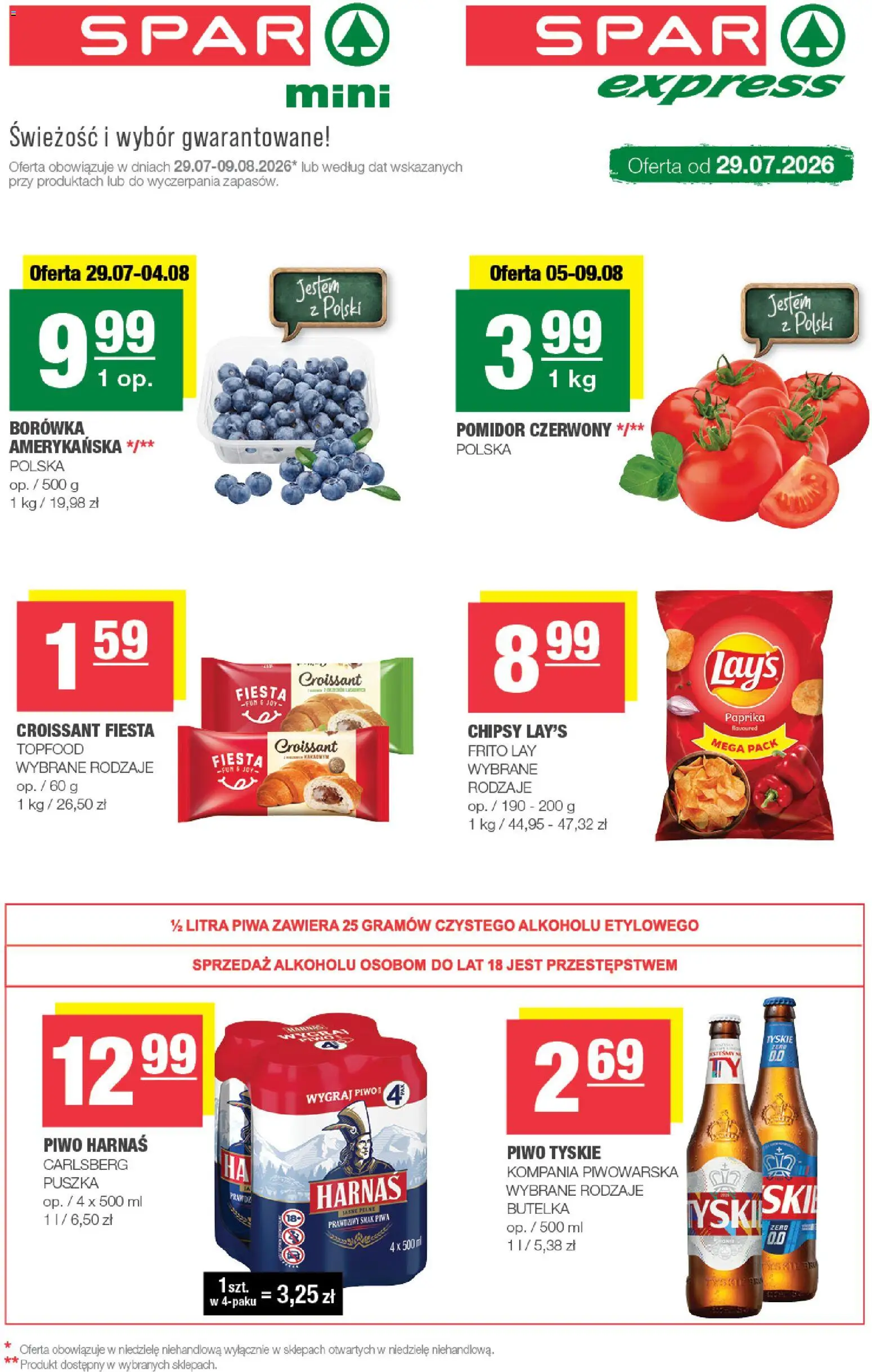 Pogląd gazetki "Spar gazetka - Mini" ze sklepu Spar ważnej od 29.07.2026