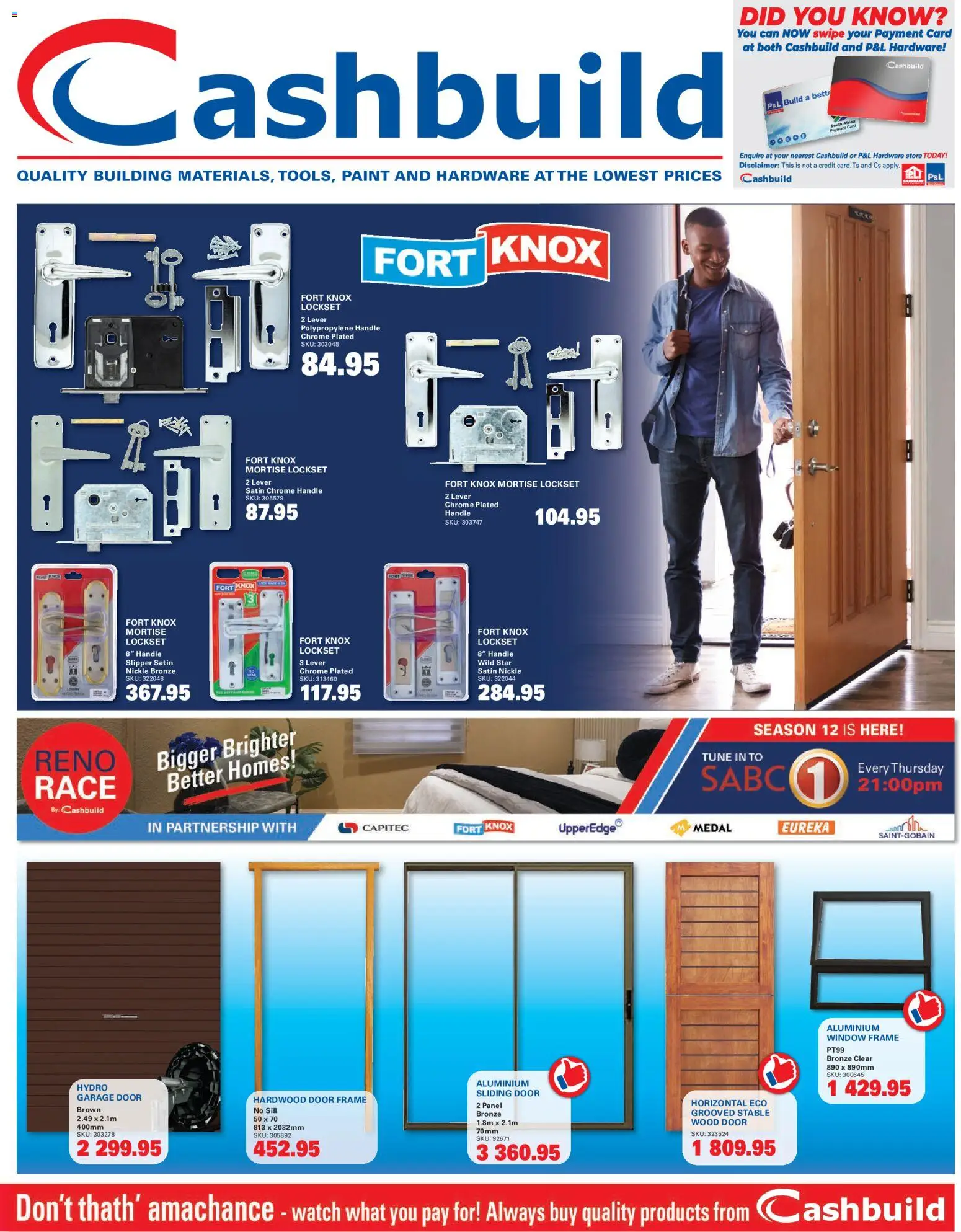 Preview of Cashbuild flyer valid from 19/10/2026 - Watch, Paint, Frame, Door frame, Hardwood door