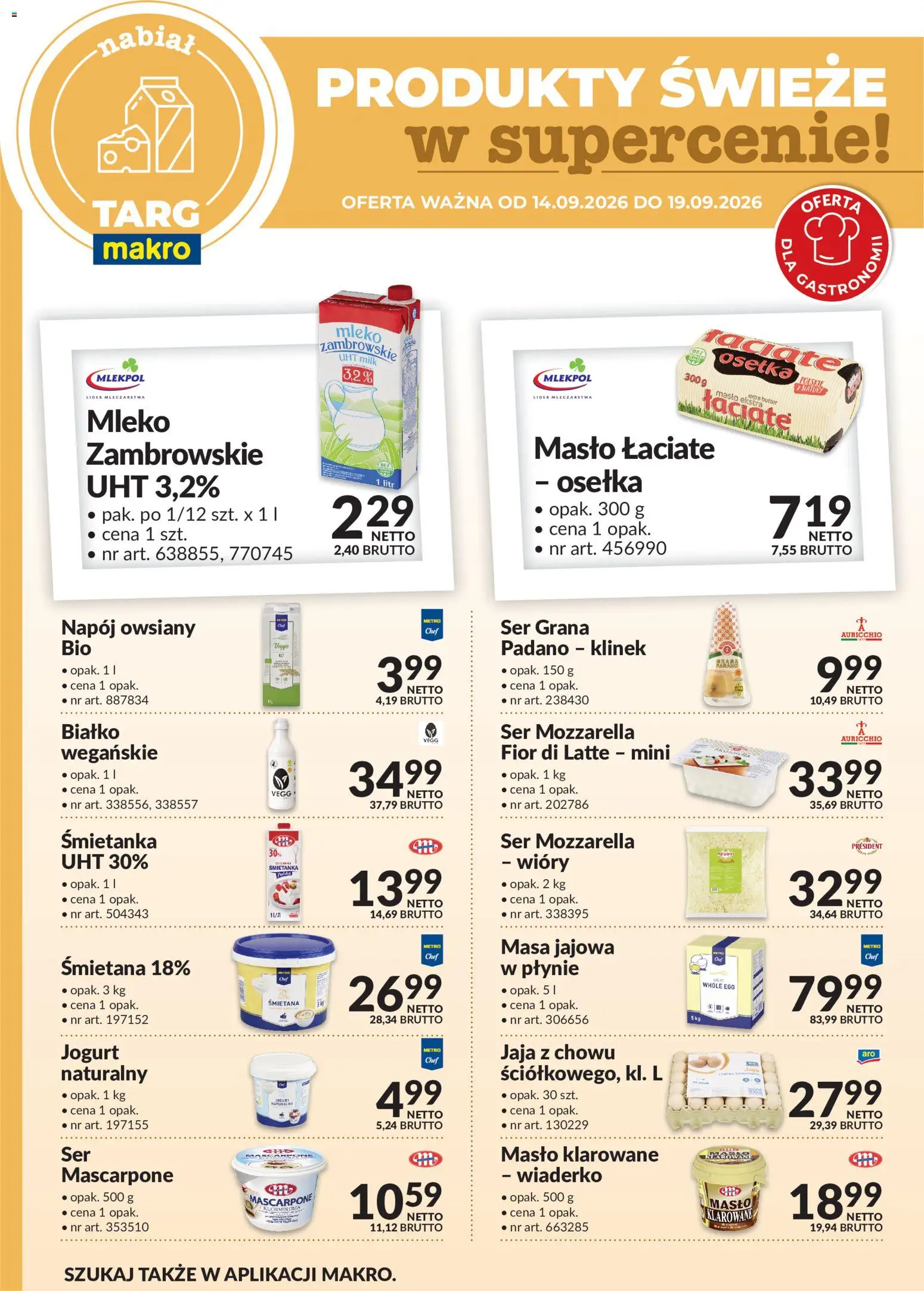 Pogląd gazetki "Makro gazetka - Produkty świeże w supercenie" ze sklepu Makro ważnej od 14.09.2026